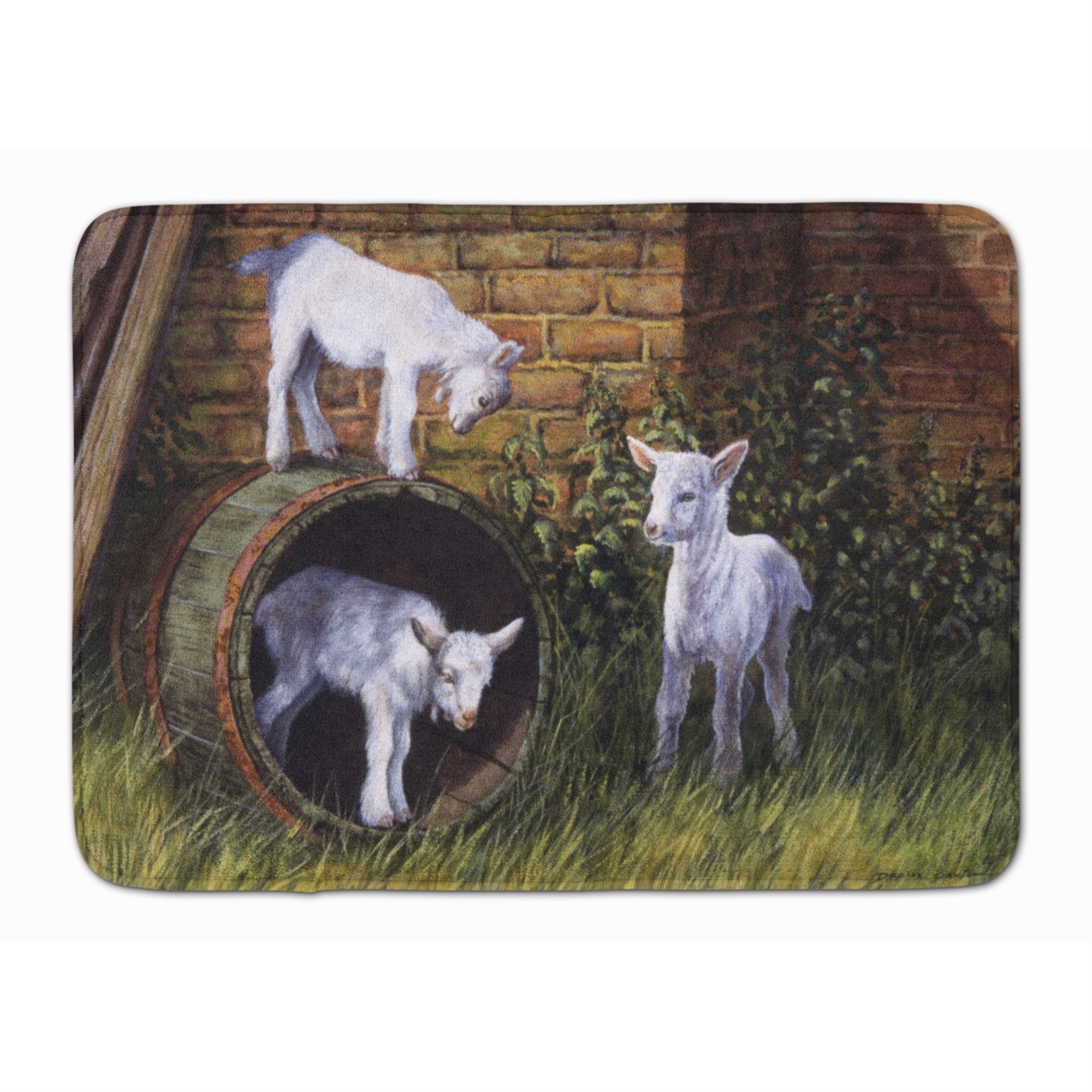 'Caroline'S Treasures Goats By Daphne Baxter Floor Mat, 19'''' X 27'''', Multicolor''