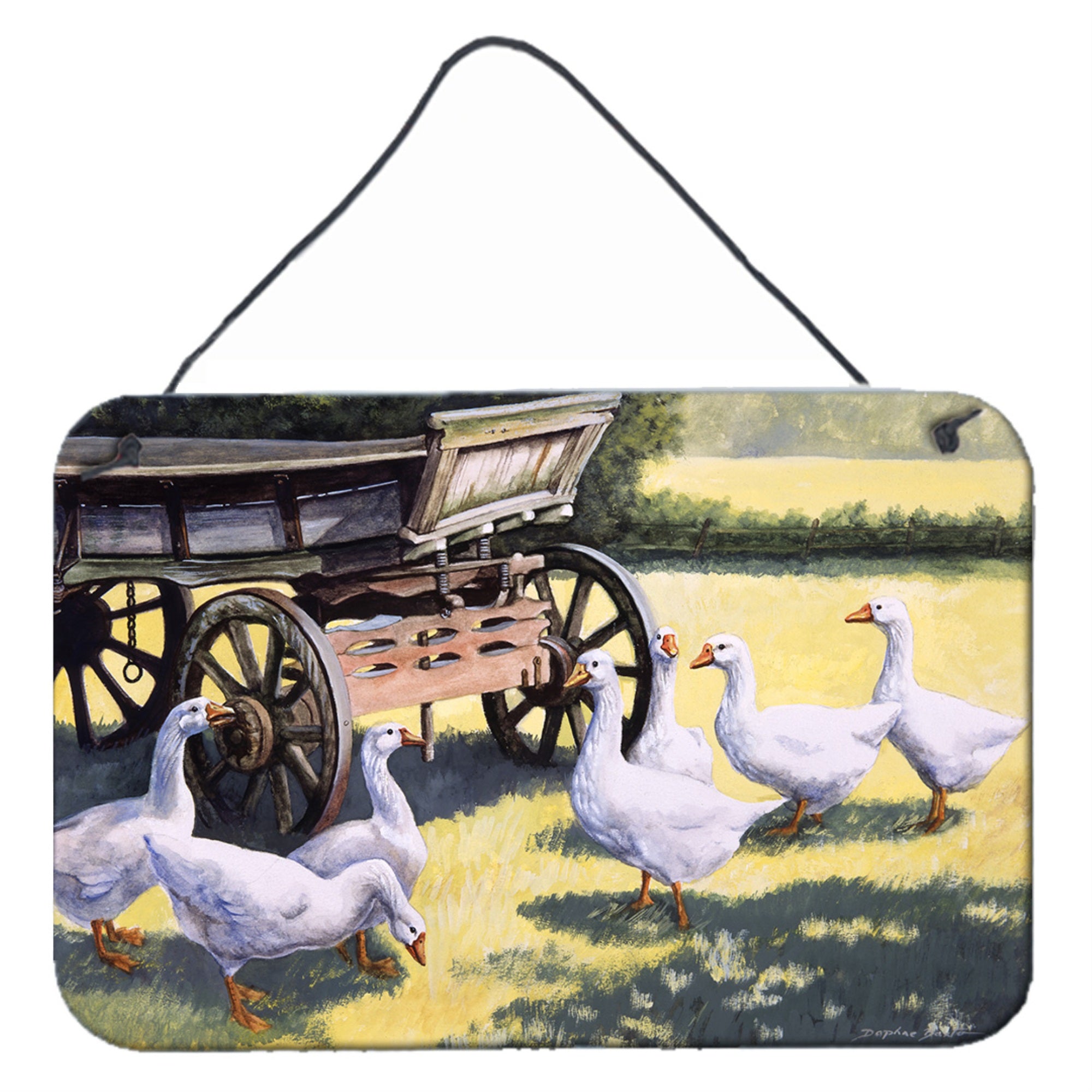 'Caroline'S Treasures Geese By Daphne Baxter Wall Or Door Hanging Prints Bdba0234Ds812, 8Hx12W''