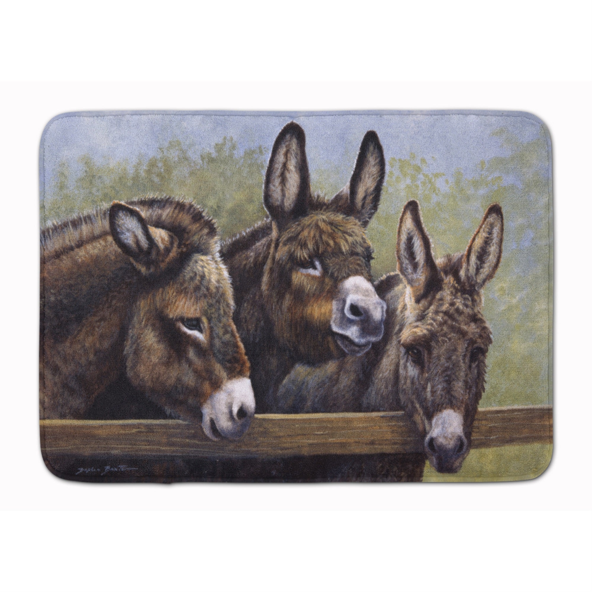 'Caroline'S Treasures Donkeys By Daphne Baxter Floor Mat, 19'''' X 27'''', Multicolor''