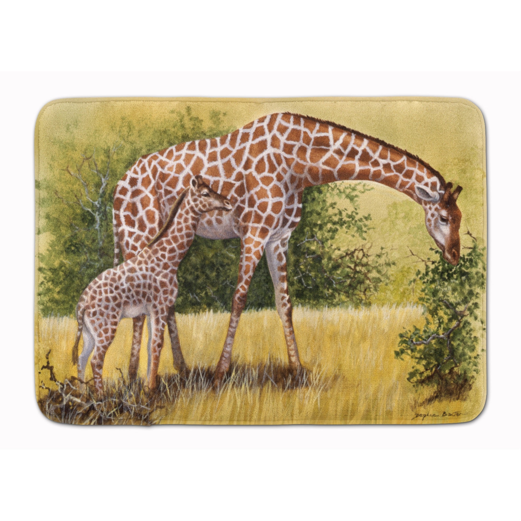 'Caroline'S Treasures Giraffes By Daphne Baxter Floor Mat, 19'''' X 27'''', Multicolor''