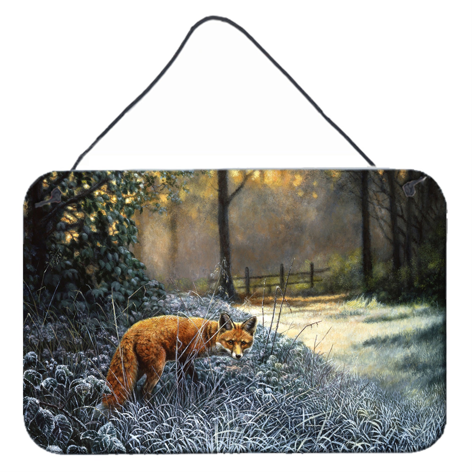 'Caroline'S Treasures Fox On The Hunt Wall Or Door Hanging Prints Bdba0347Ds812, 8Hx12W''