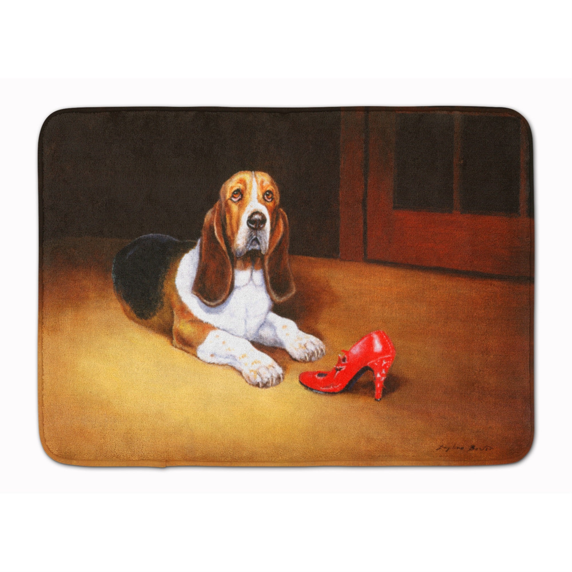 'Caroline'S Treasures Basset And Shoe Floor Mat, 19'''' X 27'''', Multicolor''