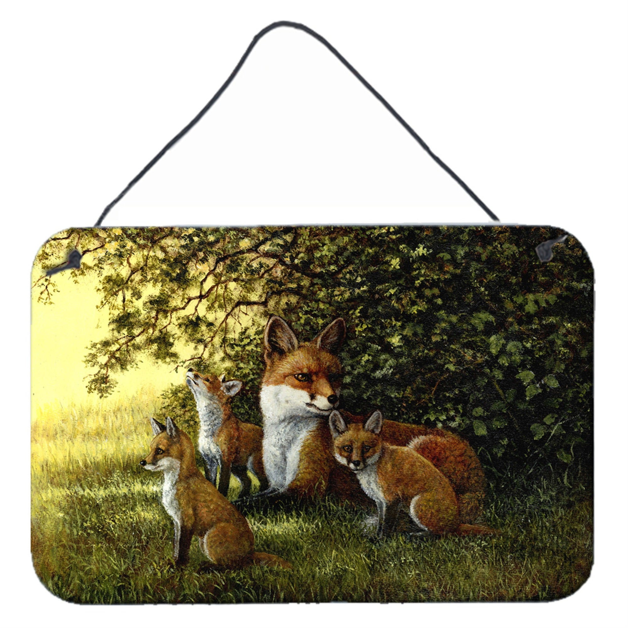 'Caroline'S Treasures Foxes Resitng Under The Tree Wall Or Door Hanging Prints Bdba0382Ds812, 8Hx12W''