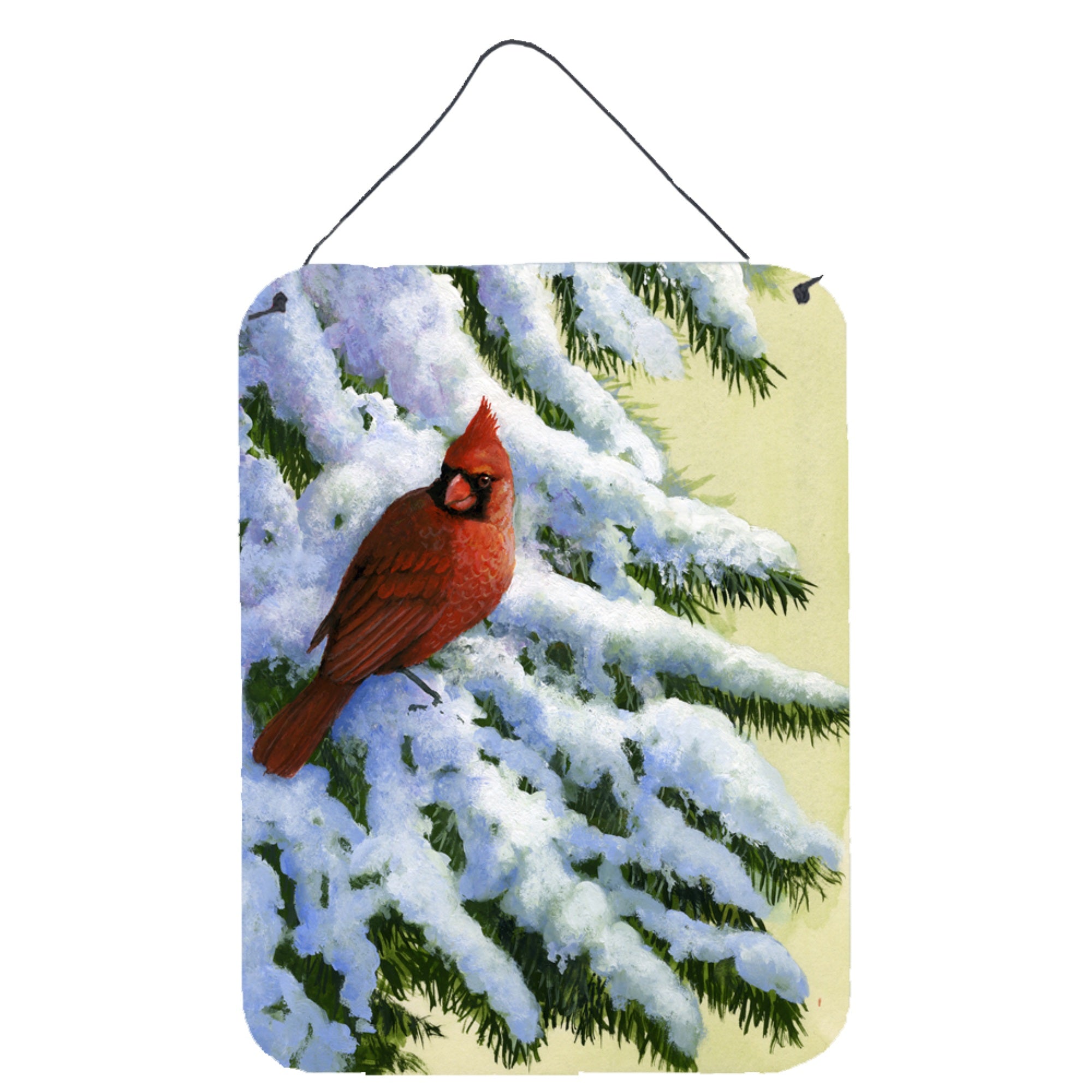 'Caroline'S Treasures Red Cardinal By Daphne Baxter Wall Or Door Hanging Prints Bdba0415Ds1216, 16''''H X 12''''W, Multicolor''