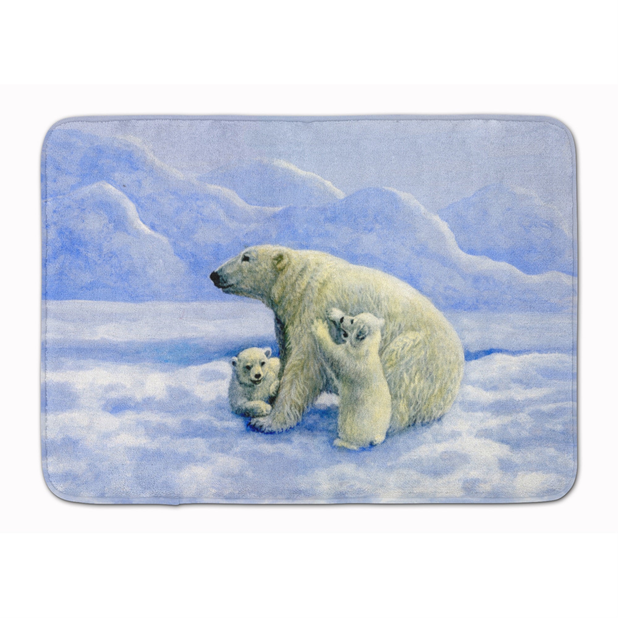 'Caroline'S Treasures Polar Bears By Daphne Baxter Floor Mat, 19'''' X 27'''', Multicolor''