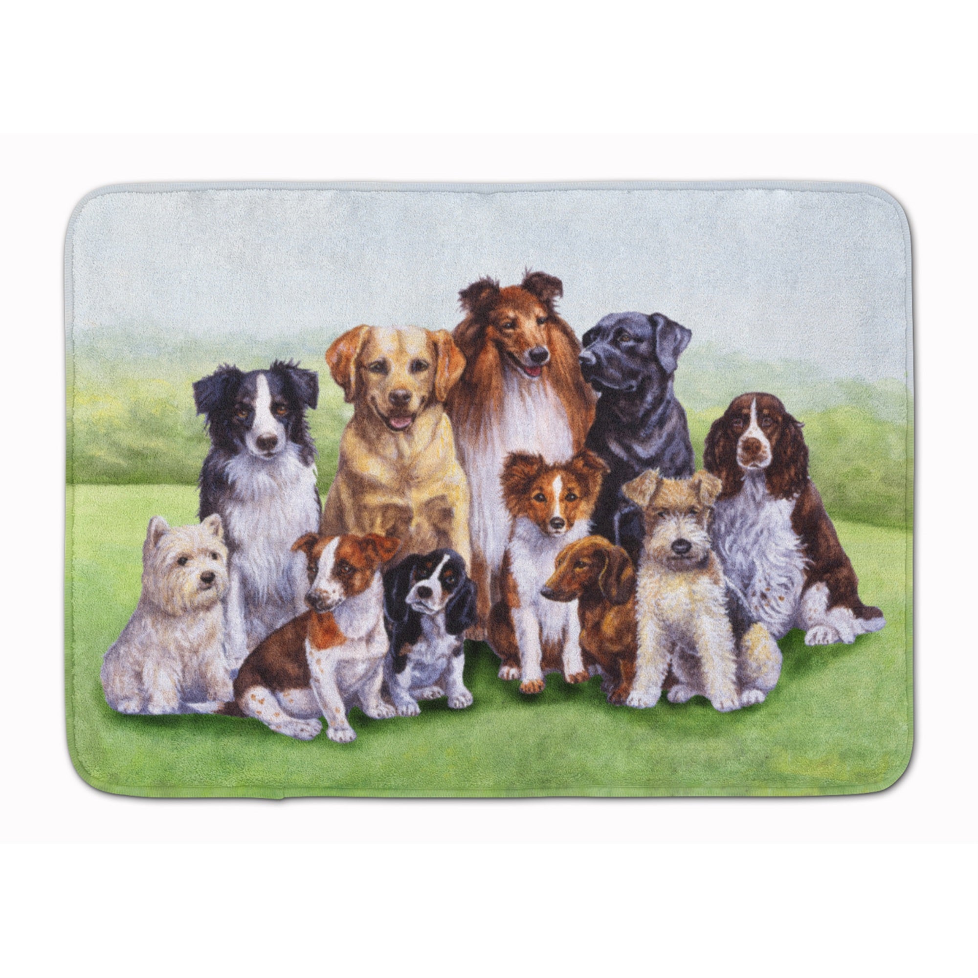 'Caroline'S Treasures Springtime Dogs Floor Mat, 19'''' X 27'''', Multicolor''