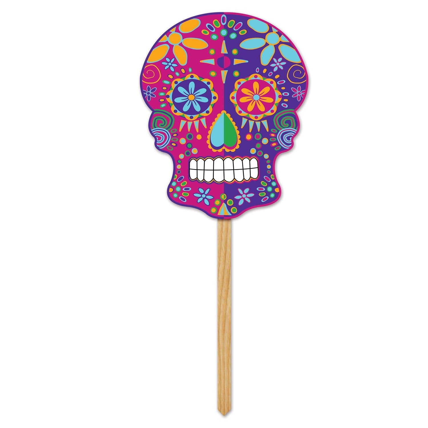 Day Of The Dead Yard Sign (Pack Of 6)