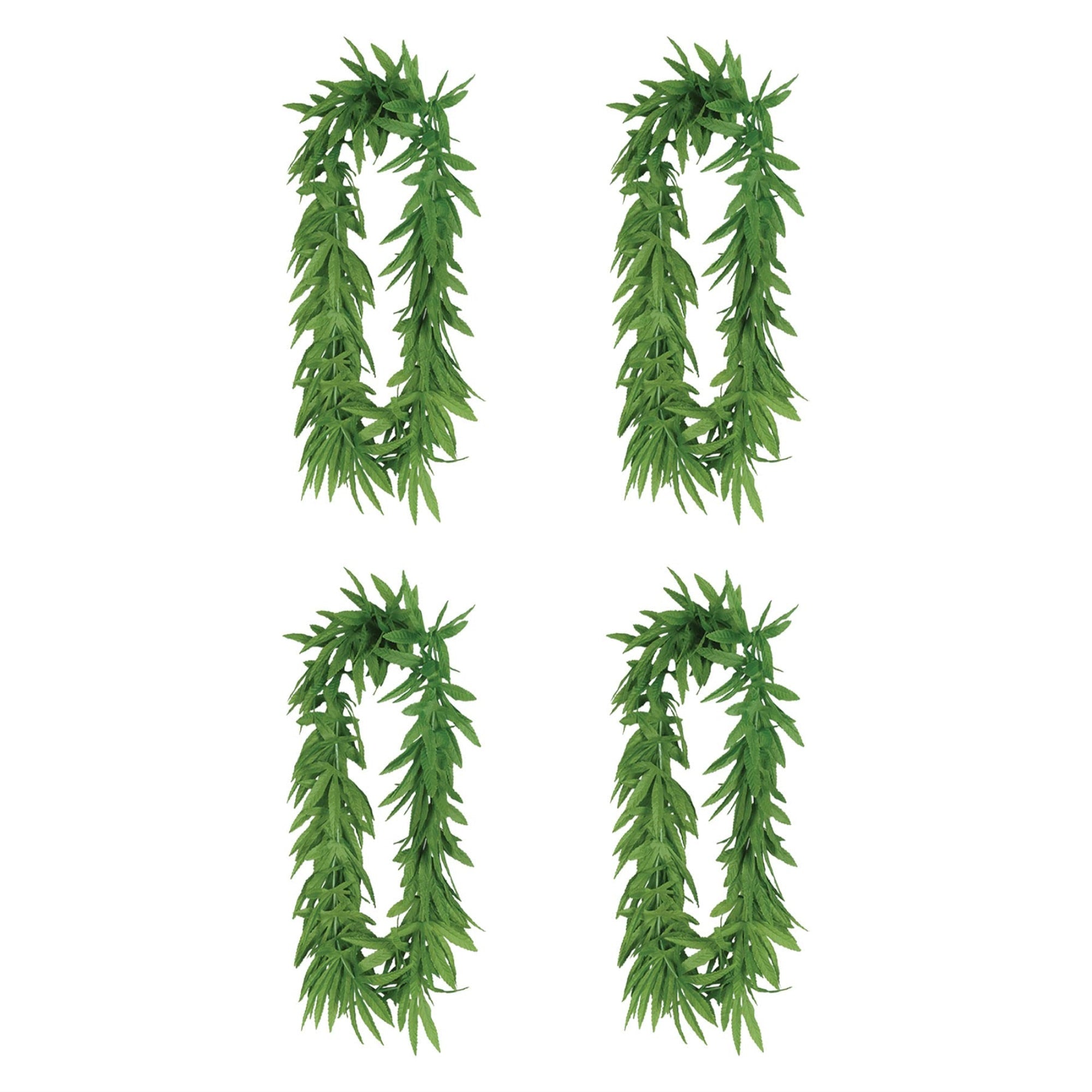 Beistle , 4 Piece Tropical Fern Leaf Leis, 40 (Green)