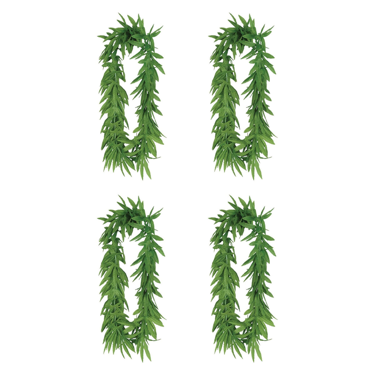 Beistle , 4 Piece Tropical Fern Leaf Leis, 40 (Green)