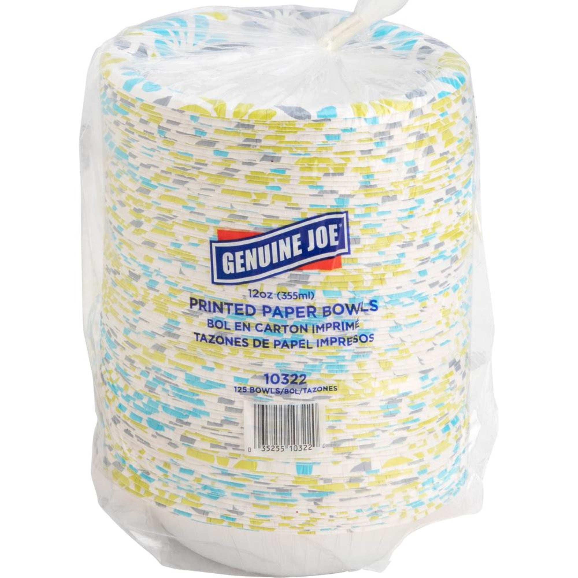 Genuine Joe Paper Bowls - Disposable - Assorted - 125 / Pack