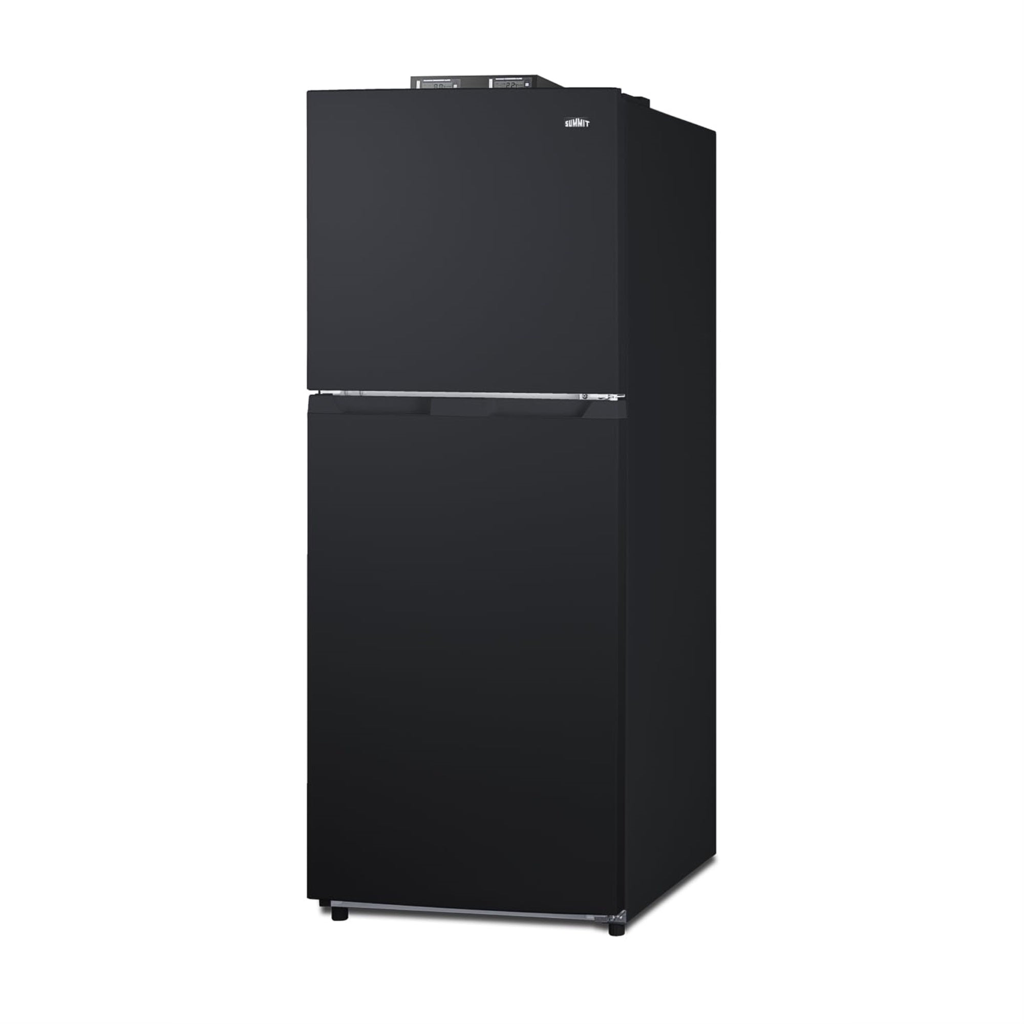 Summit Bkrf1087B 24'' Wide Break Room Refrigerator-Freezer (Right Hand Door, Black)