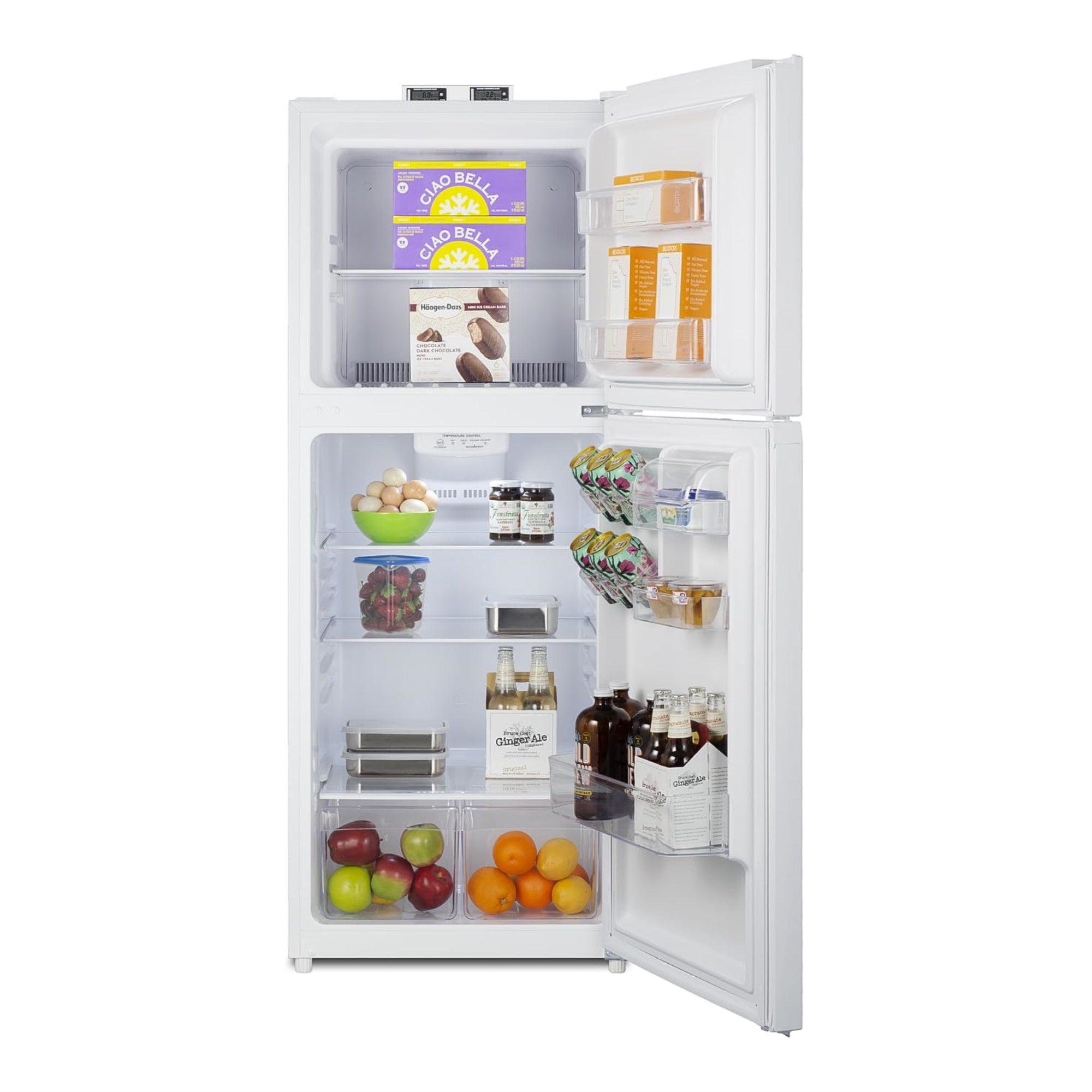 Summit Bkrf1087Blhd 24'' Wide Break Room Refrigerator-Freezer (Left Hand Door, Black)