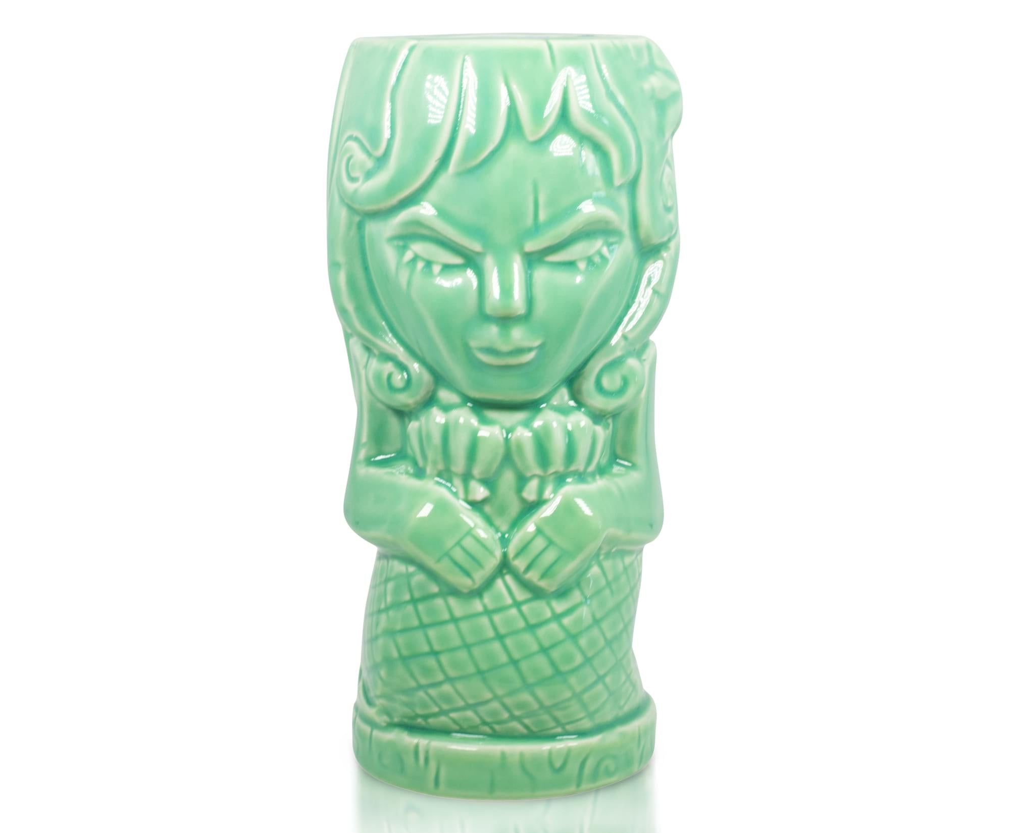geeki Tikis green Mermaid Fantasy Mug  ceramic Tiki Style cup  Holds 15 Ounces