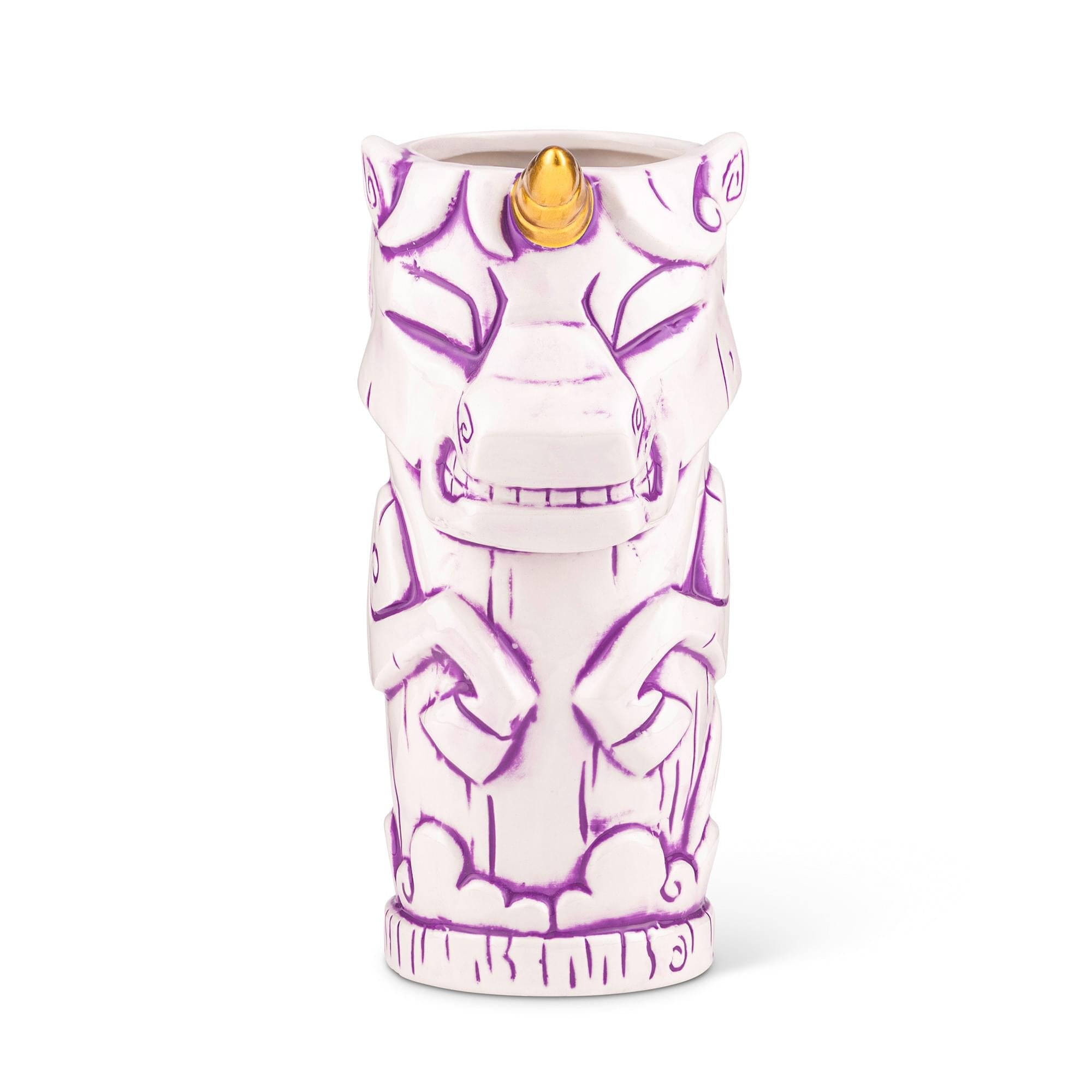geeki Tikis White Unicorn Fantasy Mug  ceramic Tiki Style cup  Holds 19 Ounces
