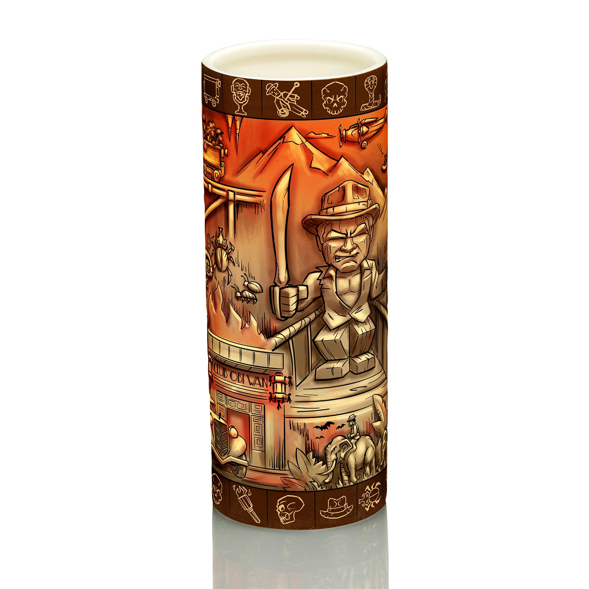 geeki Tikis Indiana Jones and the Temple Of Doom Scenic Mug  Holds 24 Ounces