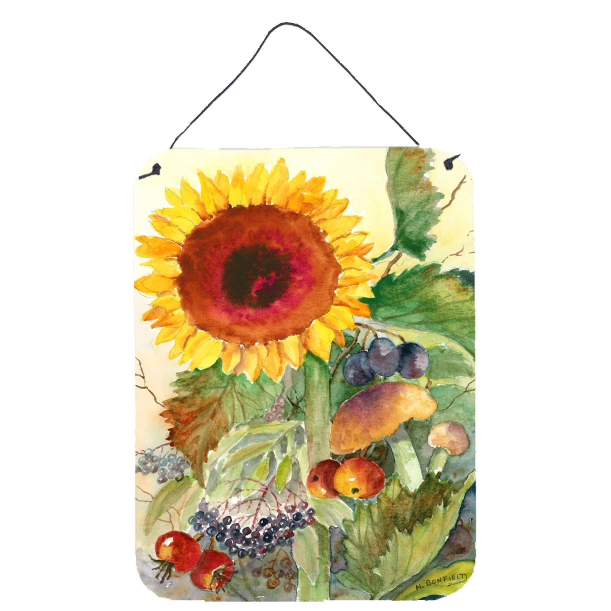 'Caroline'S Treasures Autumn Flowers I By Maureen Bonfield Wall Or Door Hanging Prints Bmbo0698Ds1216, 16Hx12W, Multicolor''