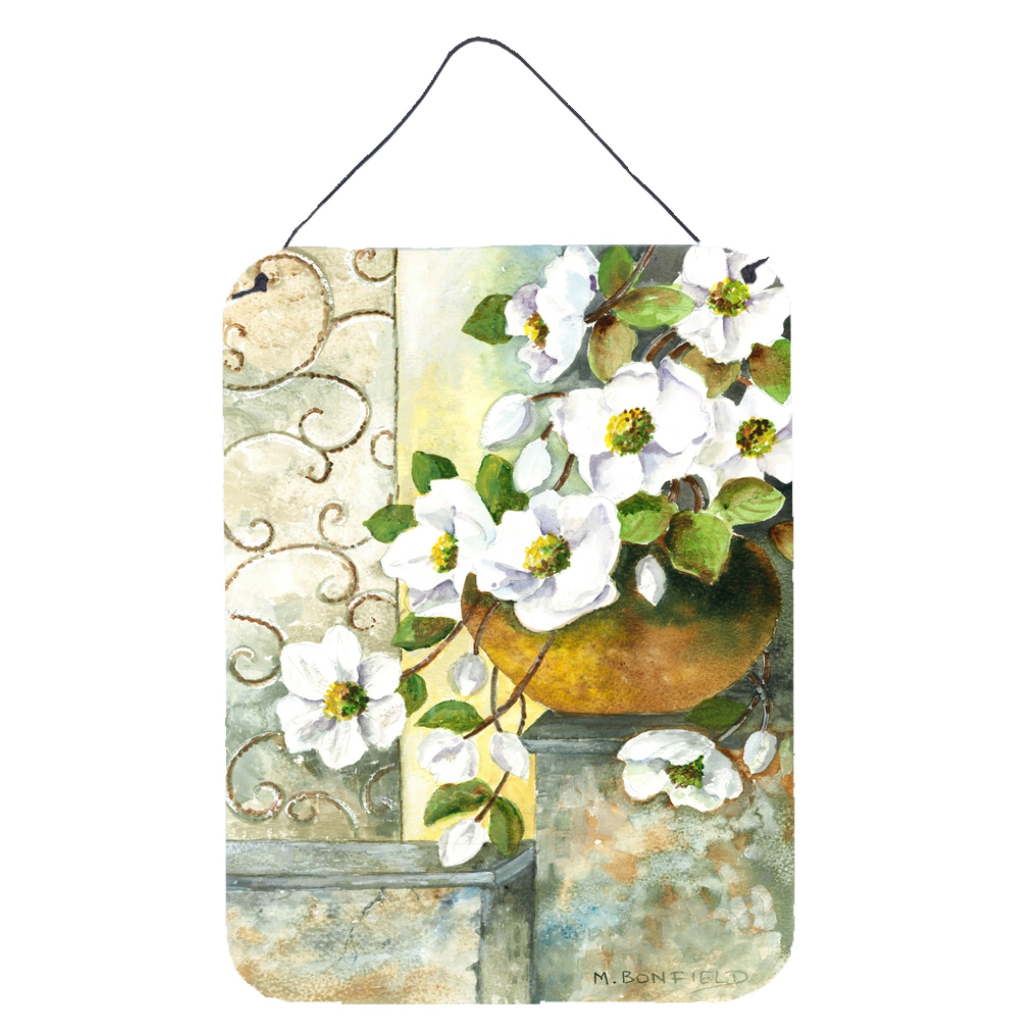 'Caroline'S Treasures Dog Rose By Maureen Bonfield Wall Or Door Hanging Prints Bmbo0773Ds1216, 16Hx12W, Multicolor''
