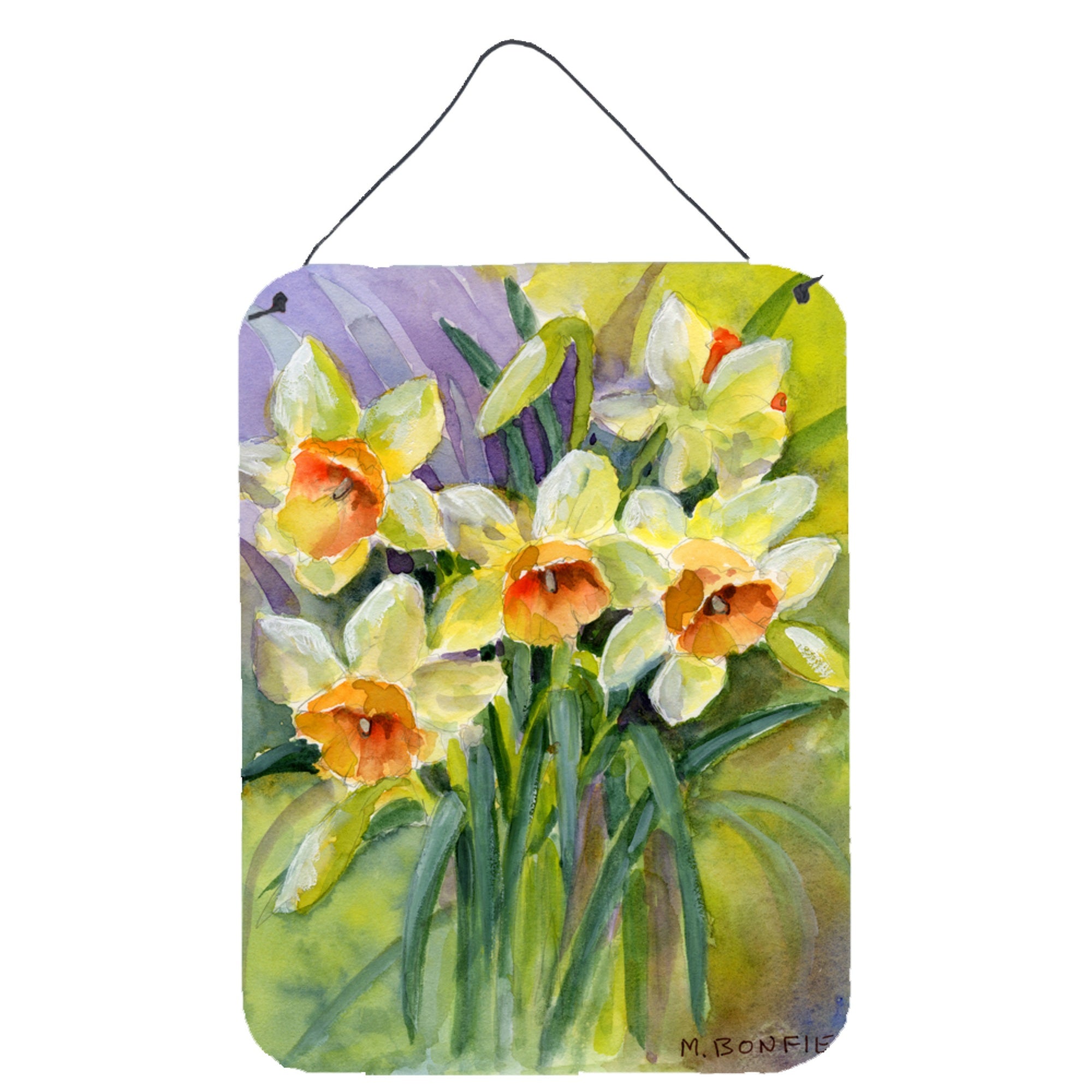 'Caroline'S Treasures Daffodils By Maureen Bonfield Wall Or Door Hanging Prints Bmbo0880Ds1216, 16Hx12W, Multicolor''