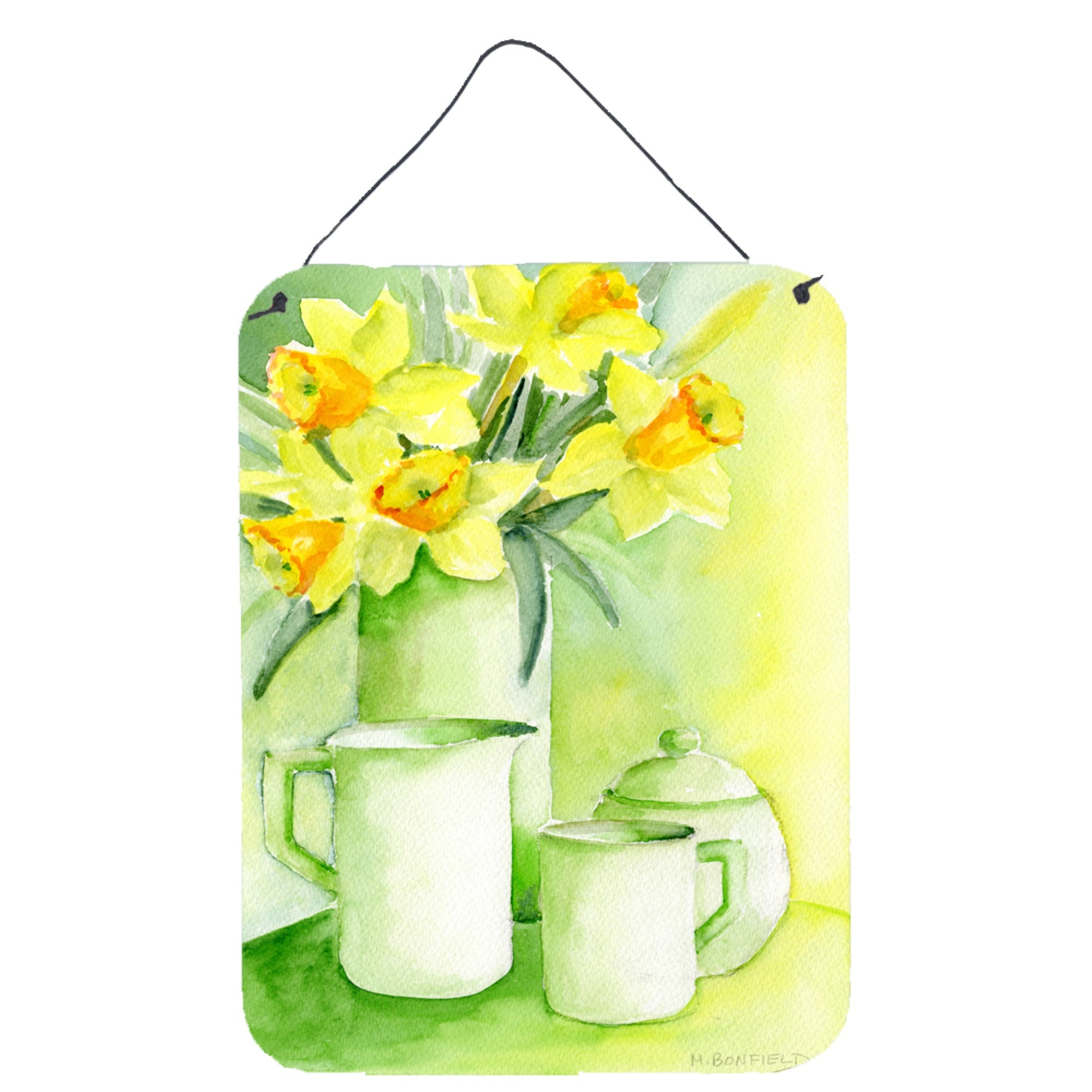 'Caroline'S Treasures Yellow Daffodils By Maureen Bonfield Wall Or Door Hanging Prints Bmbo0970Ds1216, 16''''H X 12''''W, Multi