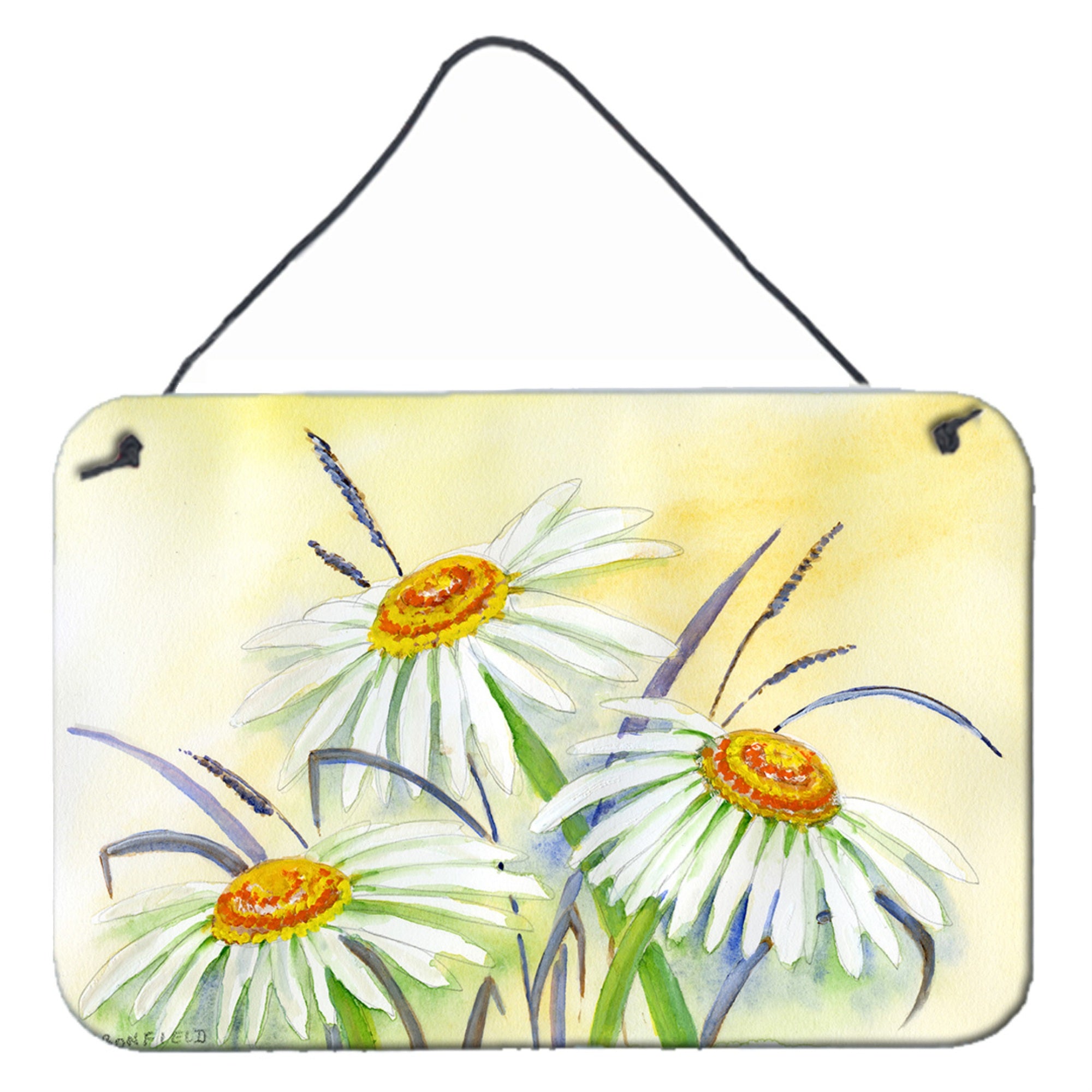 'Caroline'S Treasures Daisies By Maureen Bonfield Wall Or Door Hanging Prints Bmbo1108Ds812, 8Hx12W, Multicolor''
