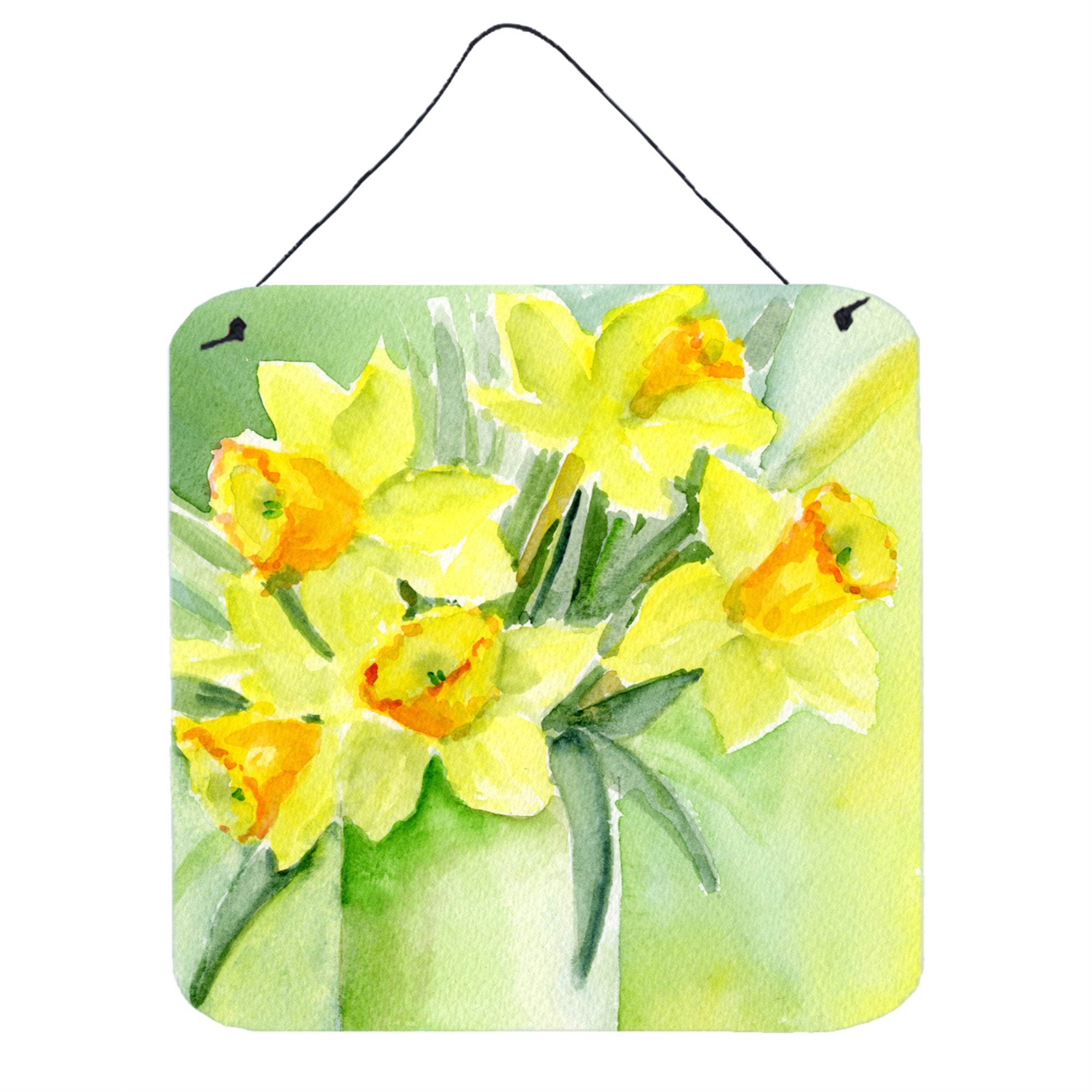 'Caroline'S Treasures Daffodils By Maureen Bonfield Wall Or Door Hanging Prints Bmbo970Ads66, 6Hx6W, Multicolor''