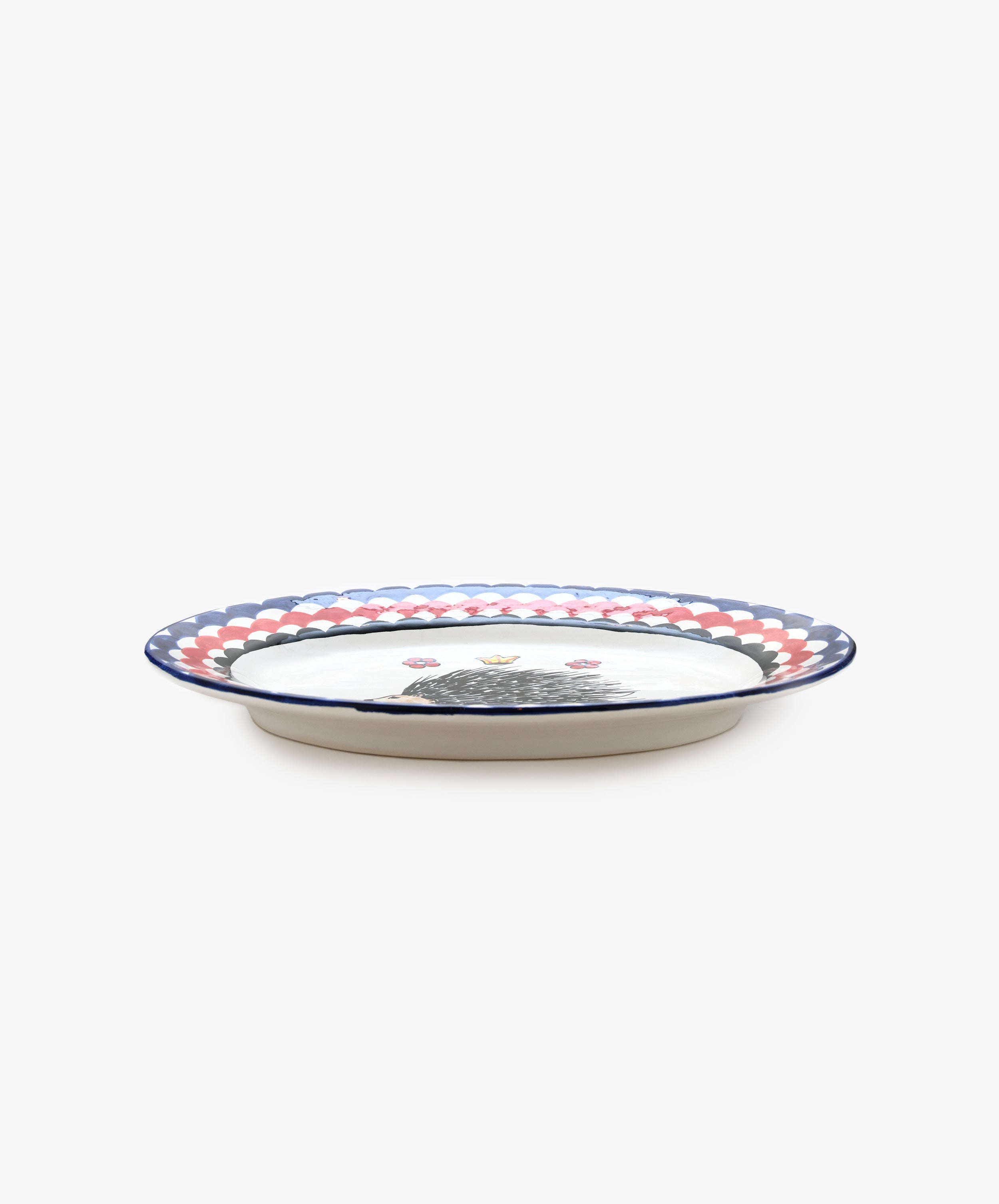 Palio Oval Serving Platter, The Crested Porcupine
