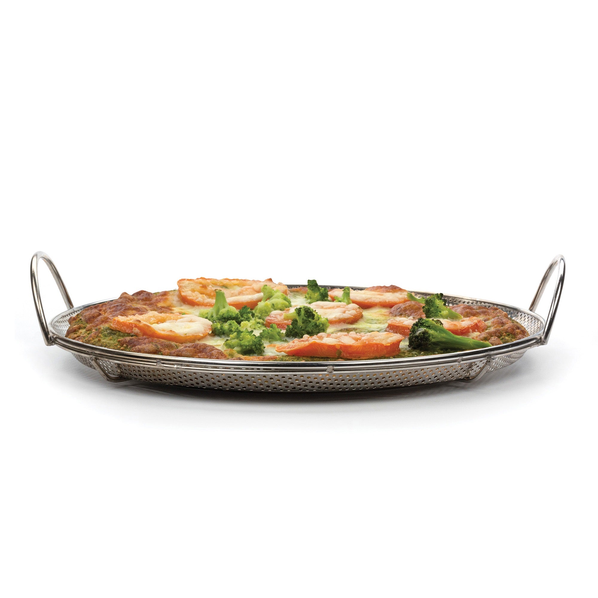 RSVP Bbq Pizza Pan - Precision Pierced Ss