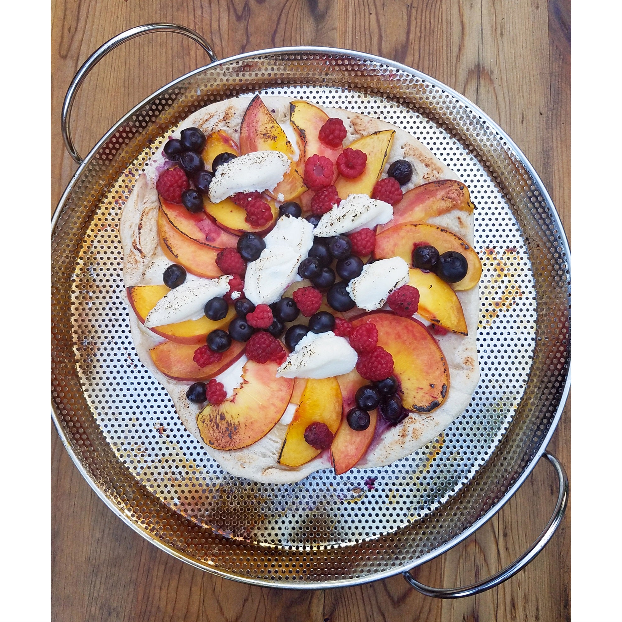 RSVP Bbq Pizza Pan - Precision Pierced Ss