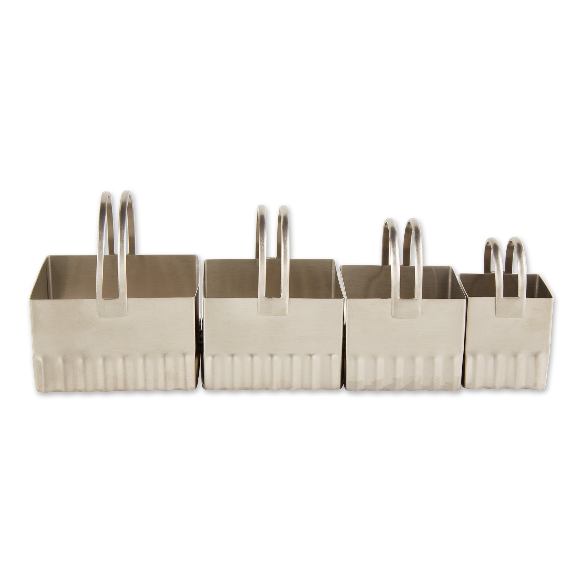 Rsvp Biscuit Cutters - Square Rippled Set Of 4