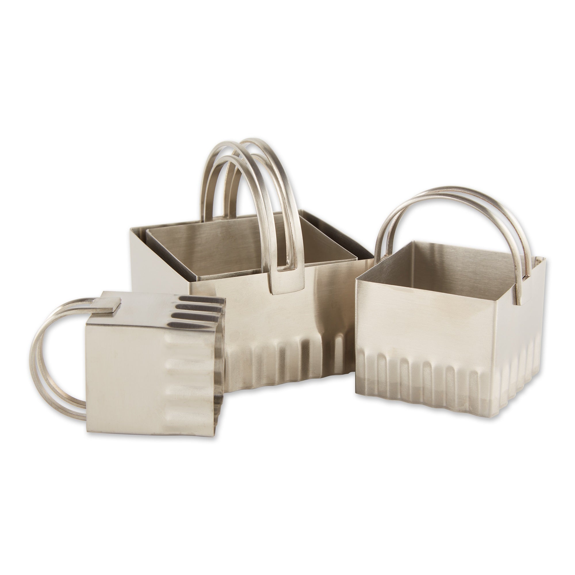 RSVP Biscuit Cutters - Square Rippled Set Of 4