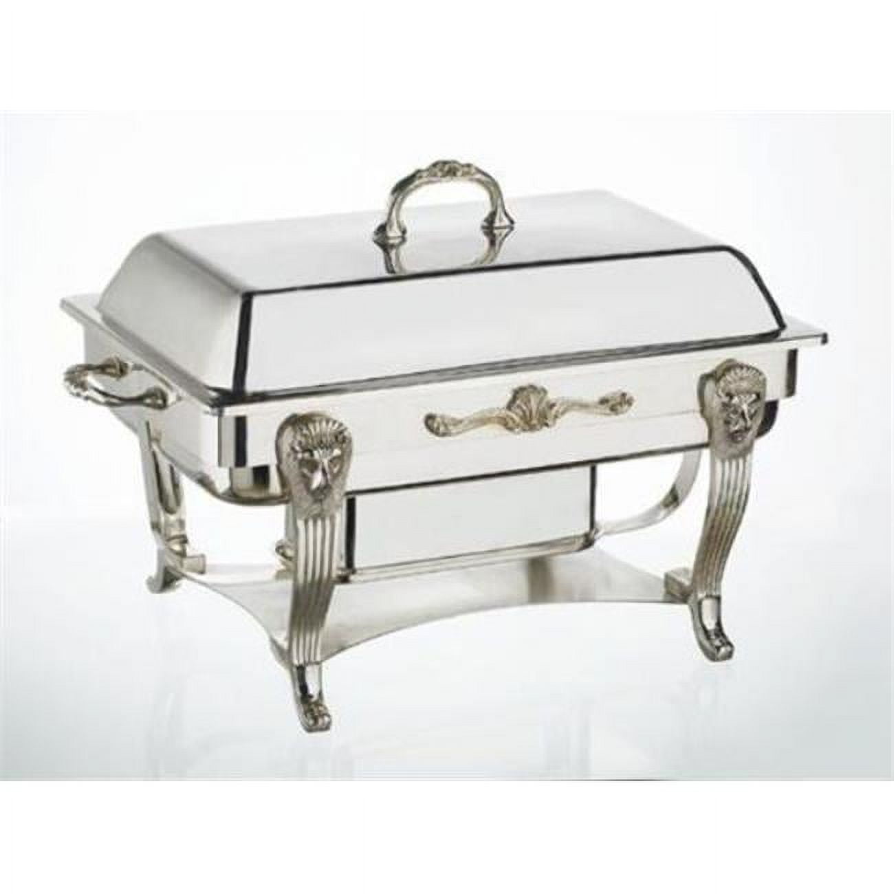 Jiallo 89858 8 qt. Plated Rectangular Chafing Dish