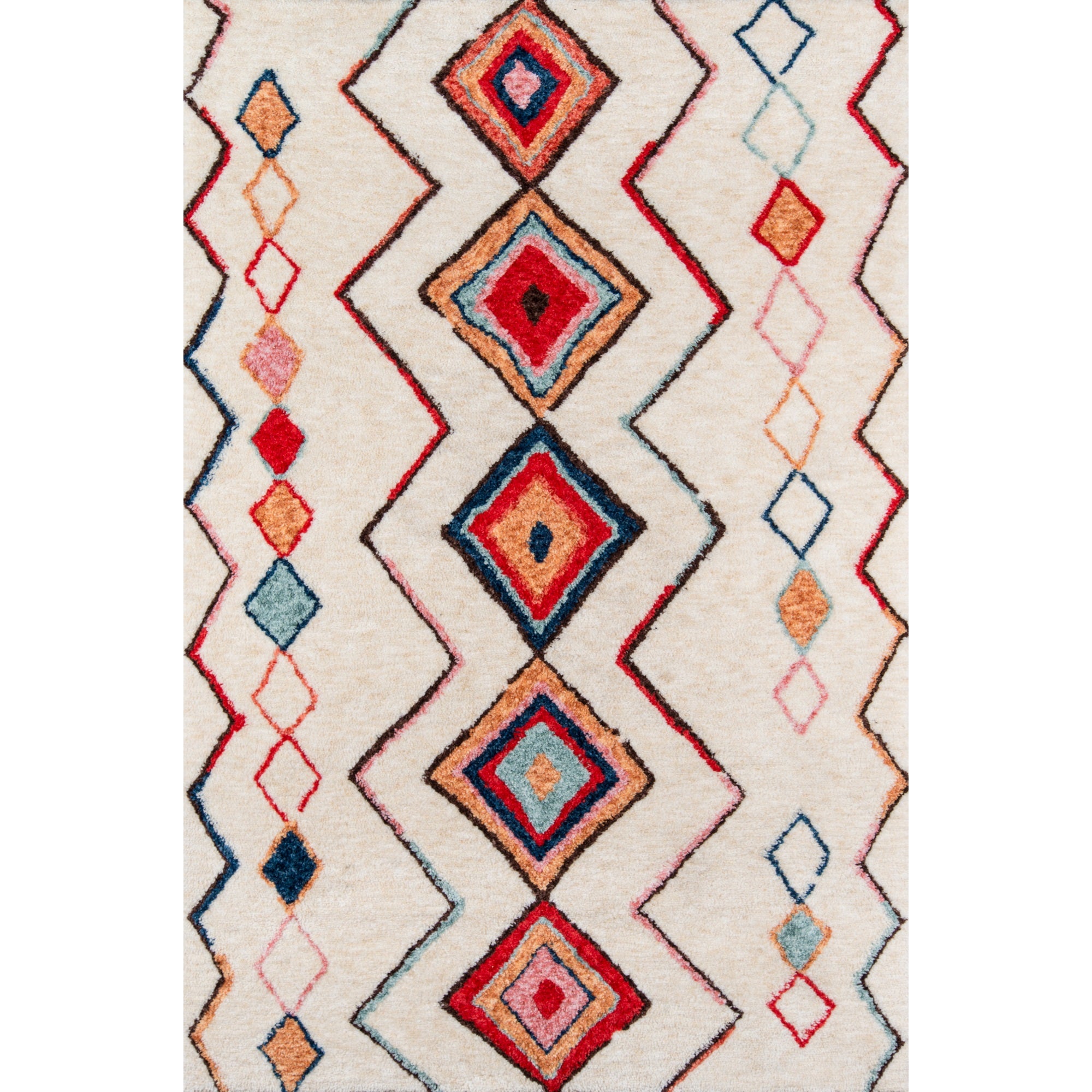 Novogratz by Momeni Bungalow Olivia Geometric Area Rug, 23 X 8 Runner, Multi