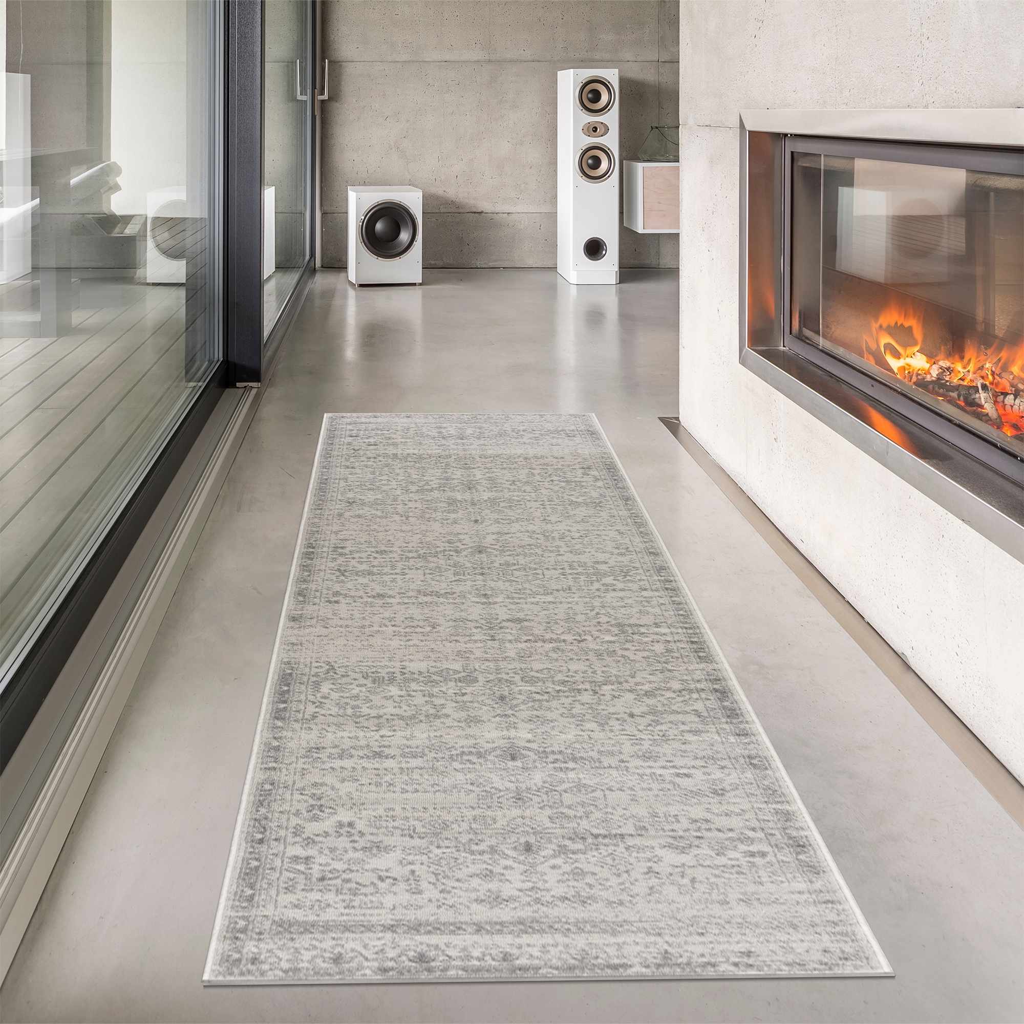 Tigried Ivory & Gray 2323 Runner Rug