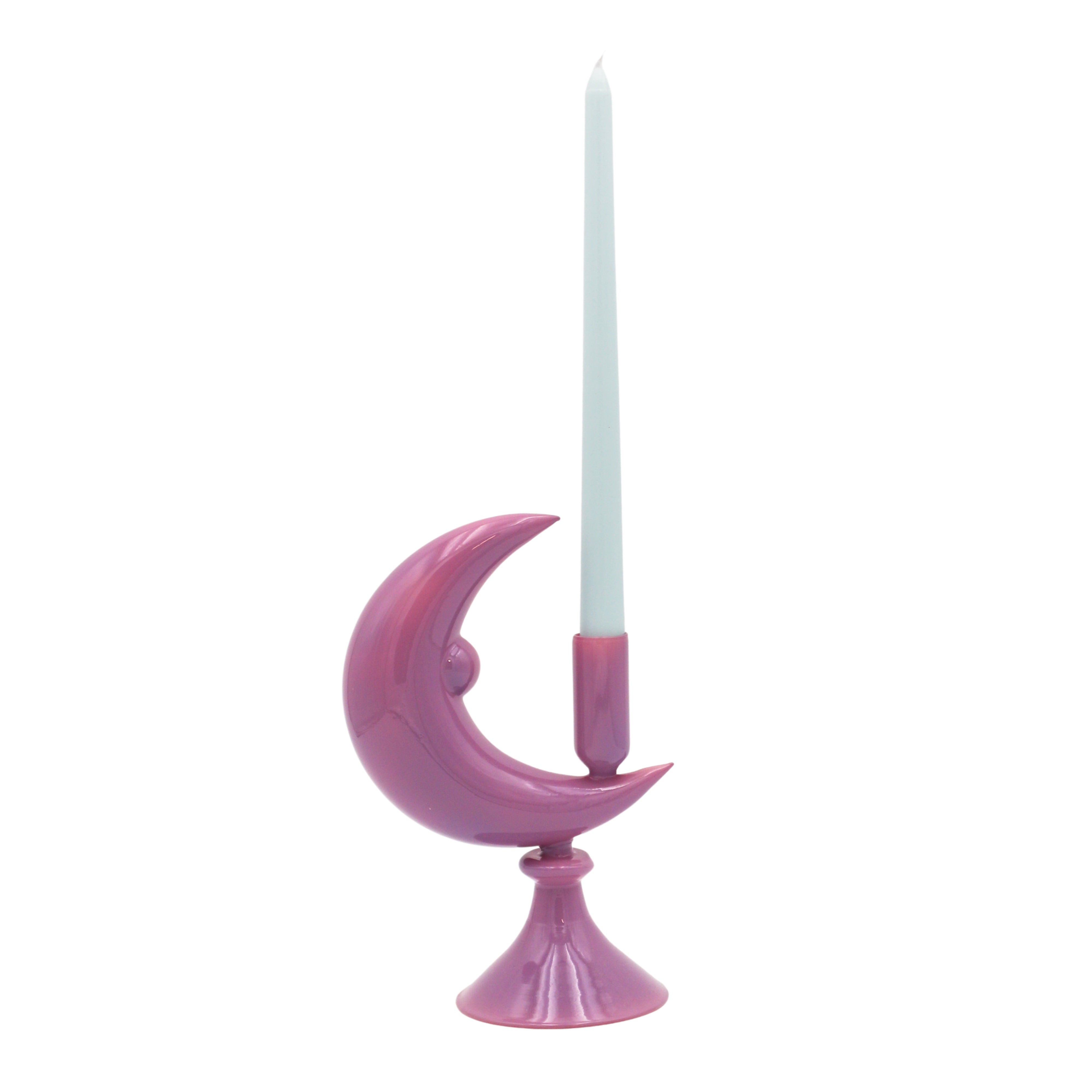 Extra Tall Baby Blue Cloud Taper Candle, 1 Case of 48 Packs (4 Candles per Pack)