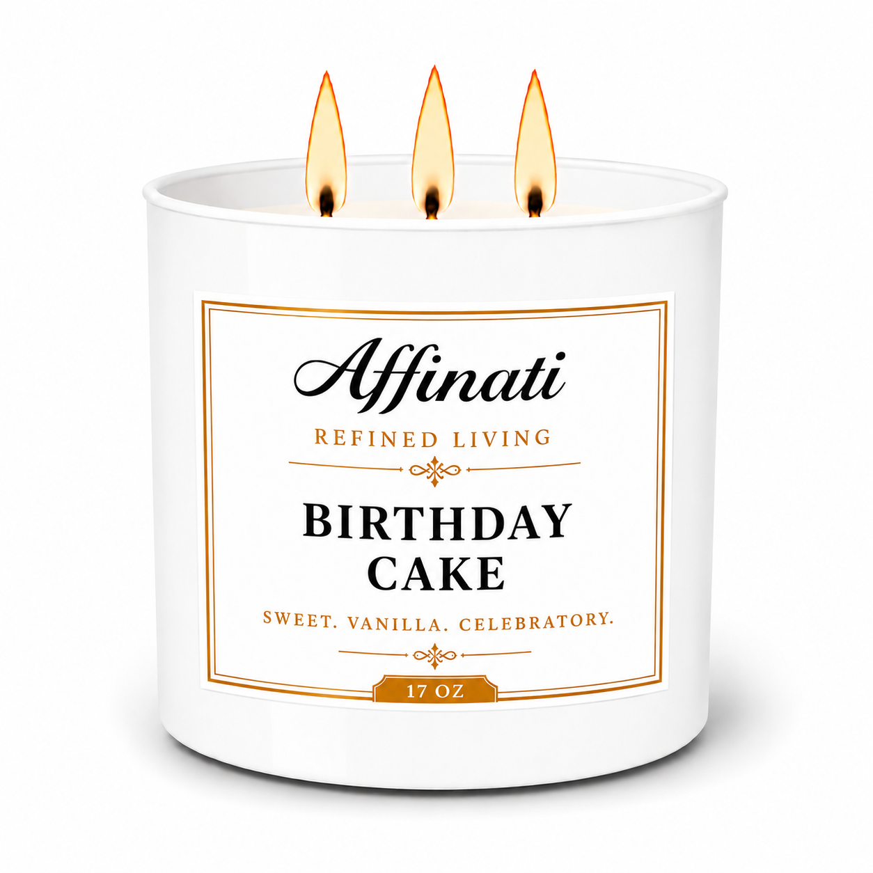 Birthday Cake 3-Wick Candle