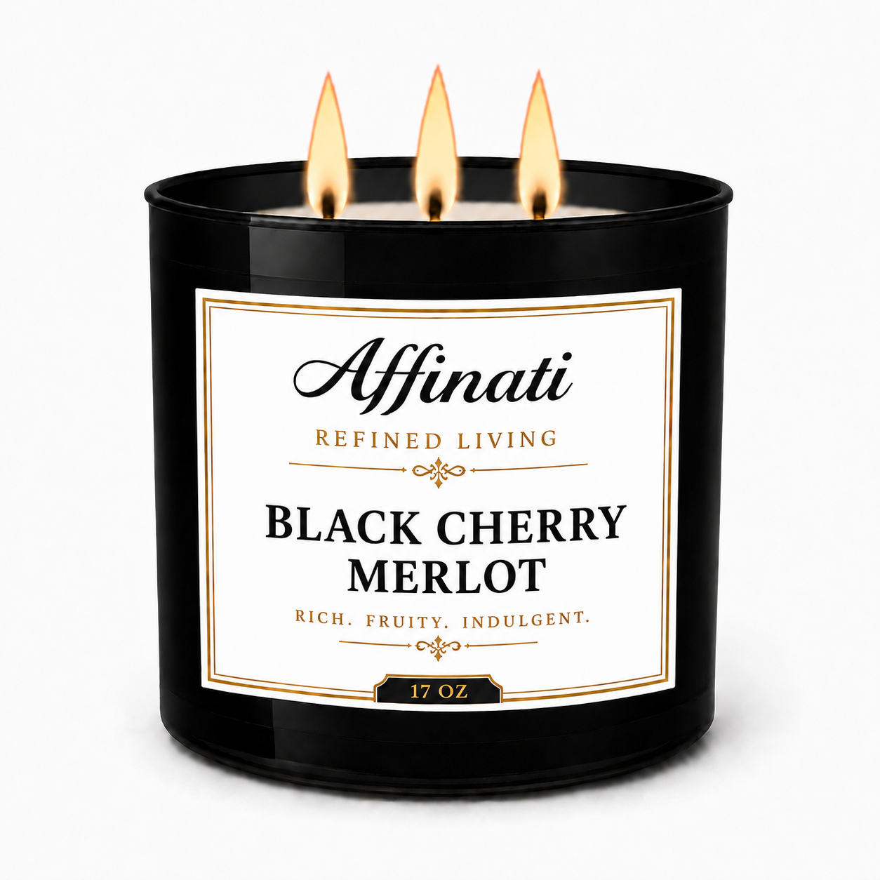 Black Cherry Merlot 3-Wick Candle