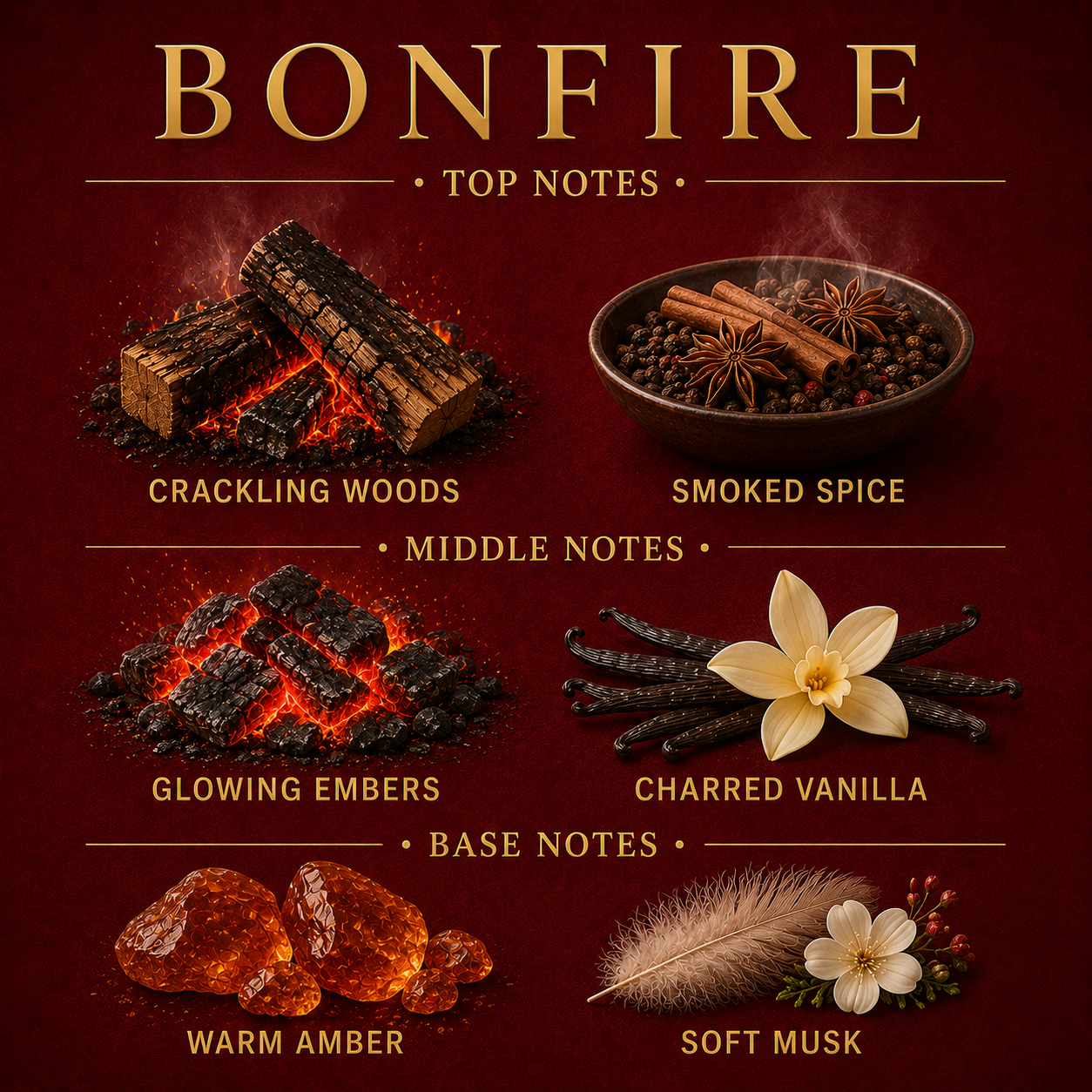 Bonfire 3-Wick Candle