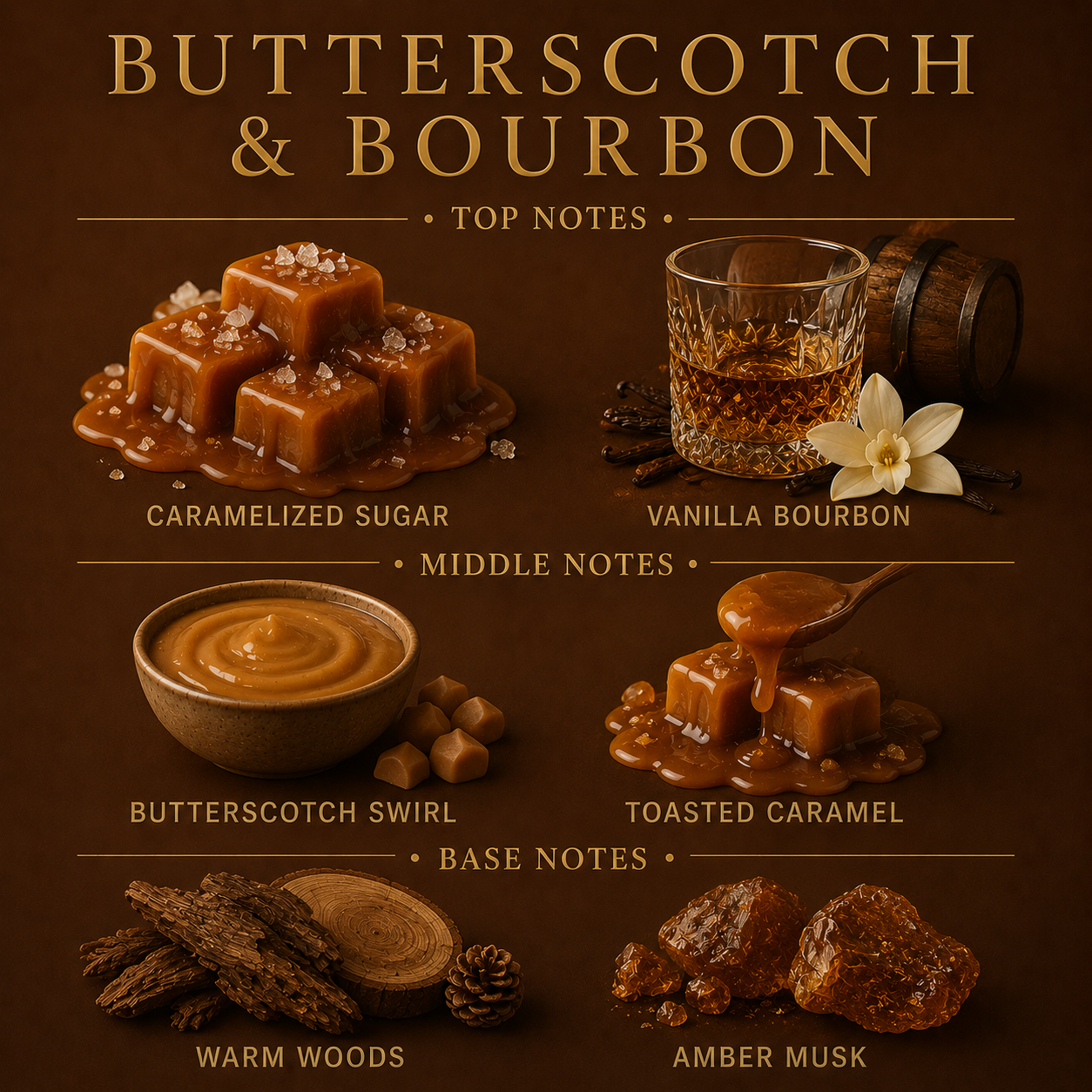 Butterscotch & Bourbon 3-Wick Candle