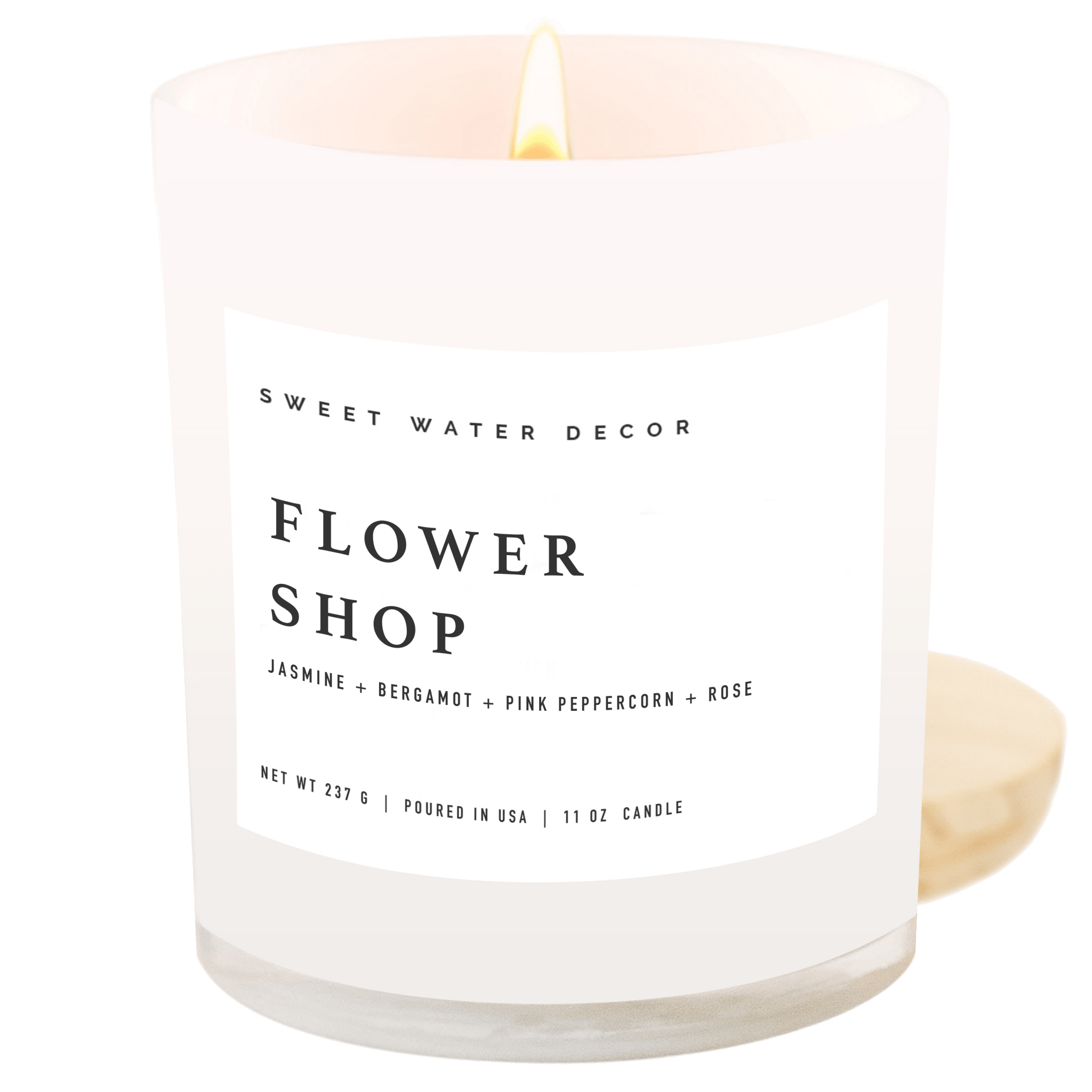 Flower Shop Soy Candle - White Jar - 11 oz
