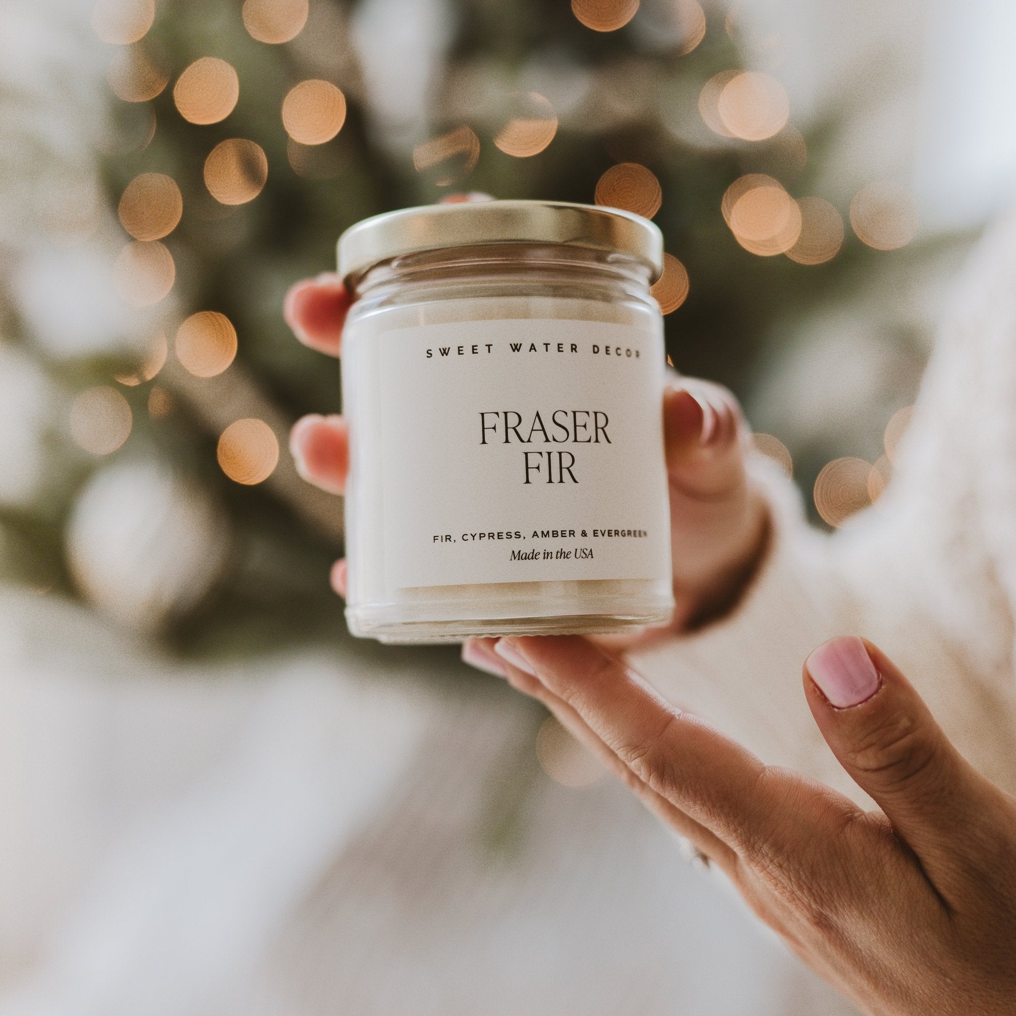 Fraser Fir Soy Candle - Clear Jar - 9 oz
