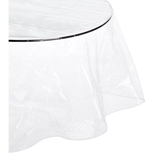 Clear 3 gauge vinyl tablecloth protector, size 54x72 oblong
