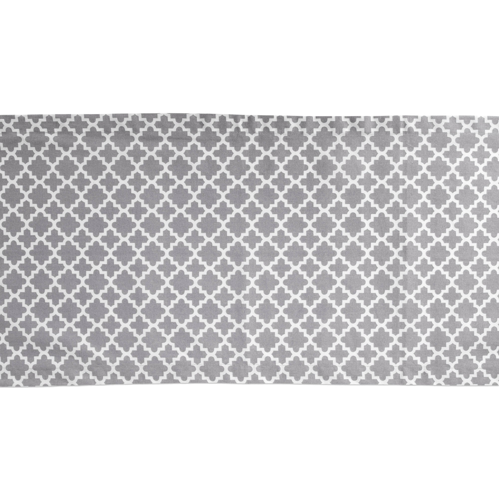 DII Gray Lattice Table Runner
