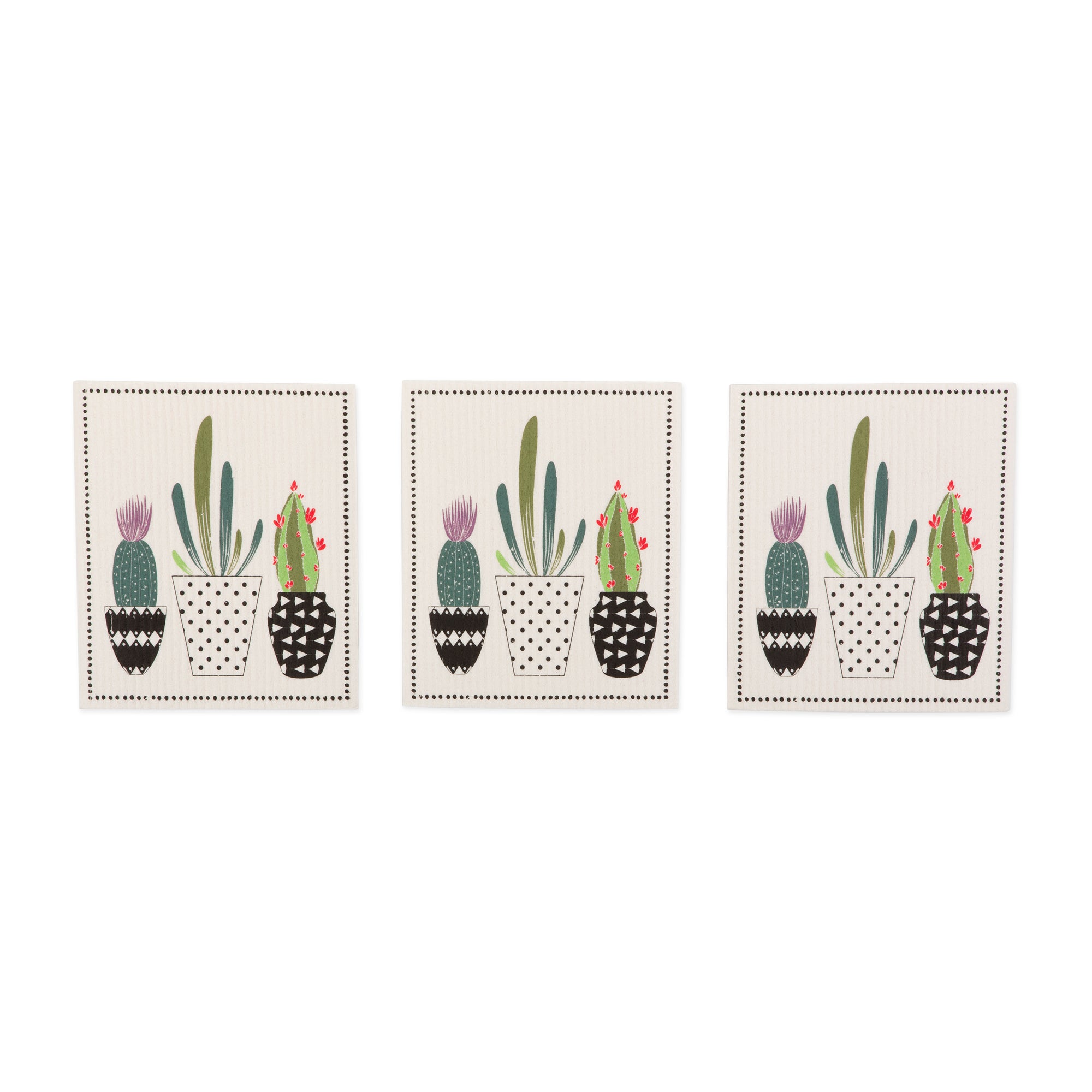 DII Succulents Swedish Dishcloth ( Set of 3 )