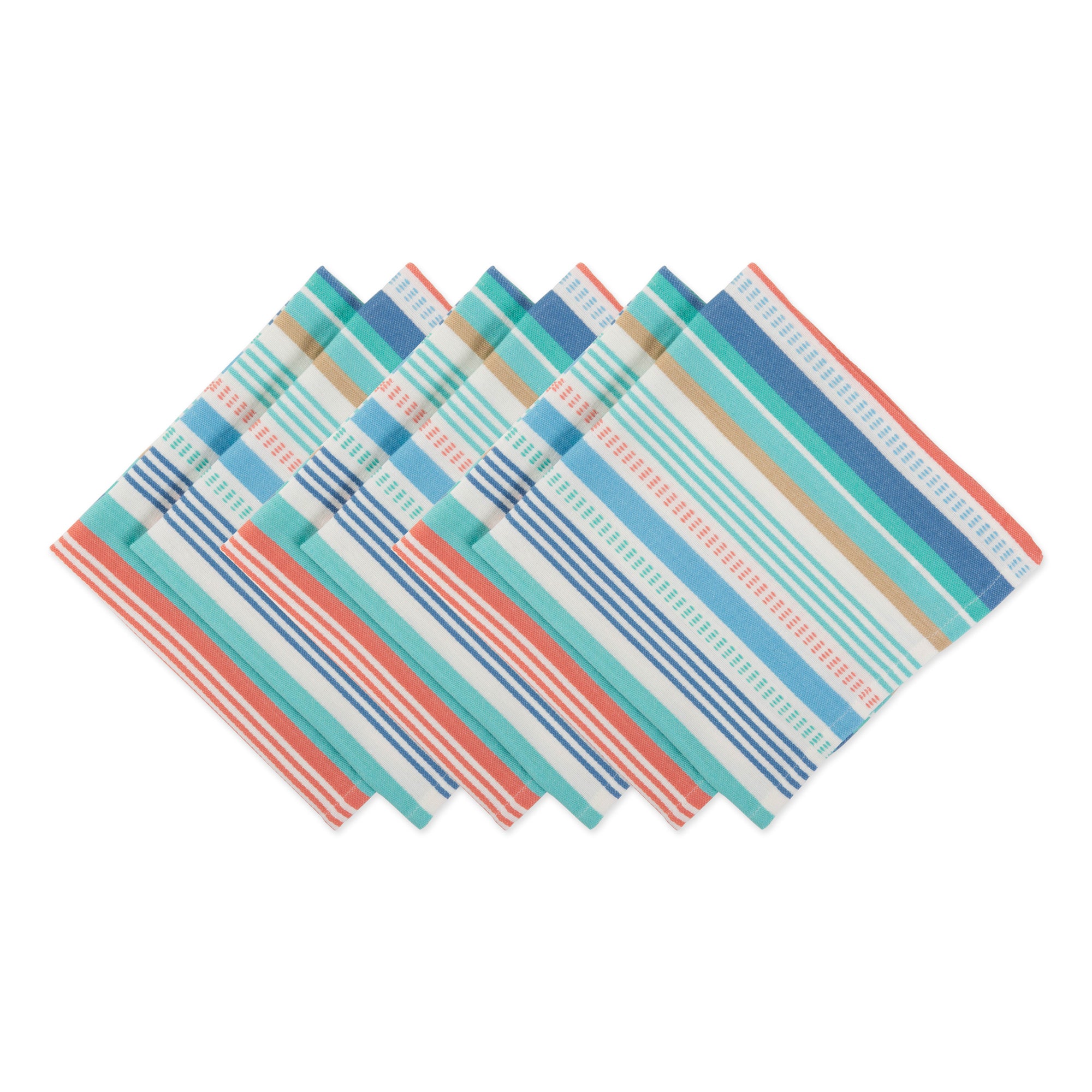 Dii Seashore Stripe Napkin (Set Of 6)