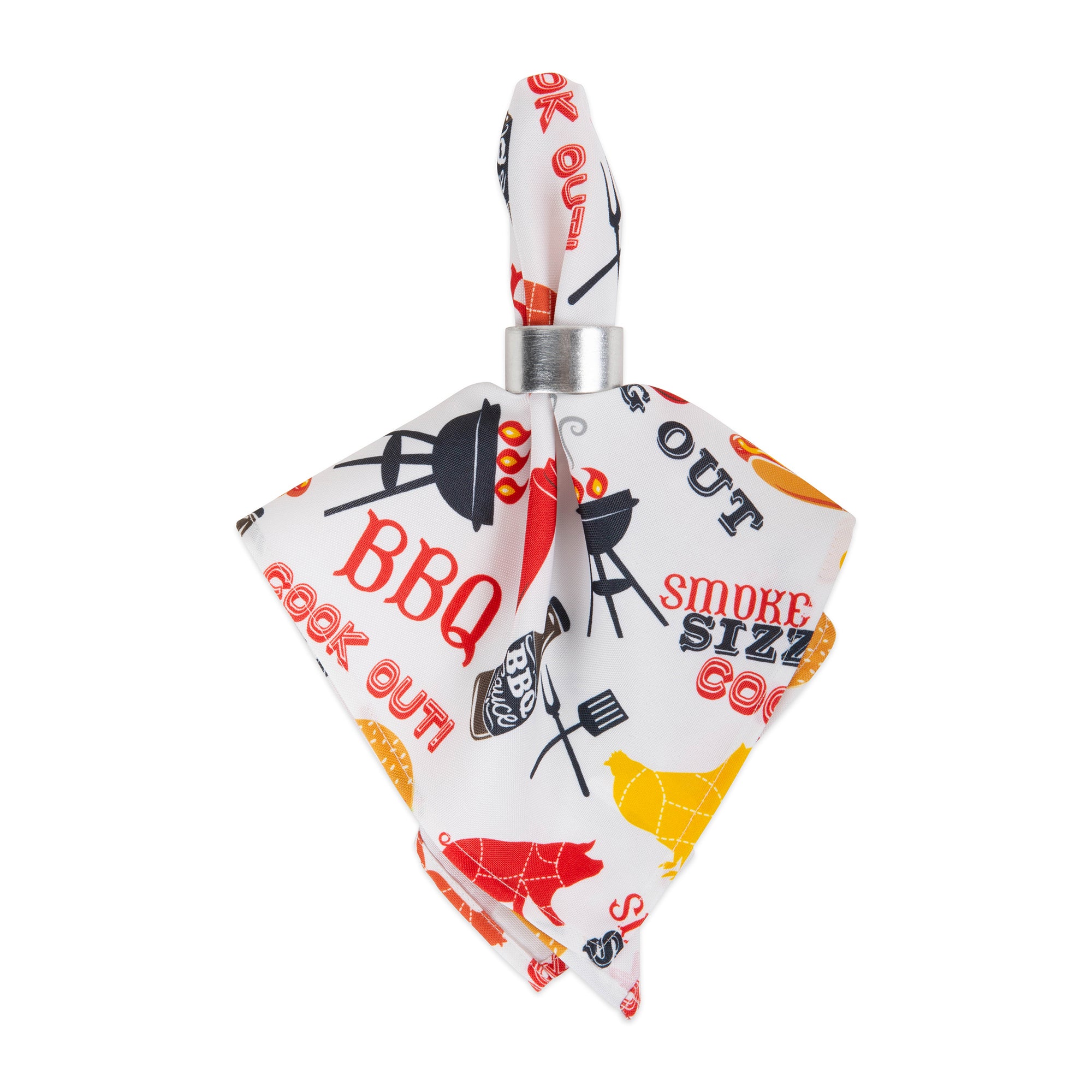 DII BBQ Fun Print Outdoor Napkin (Set of 6)