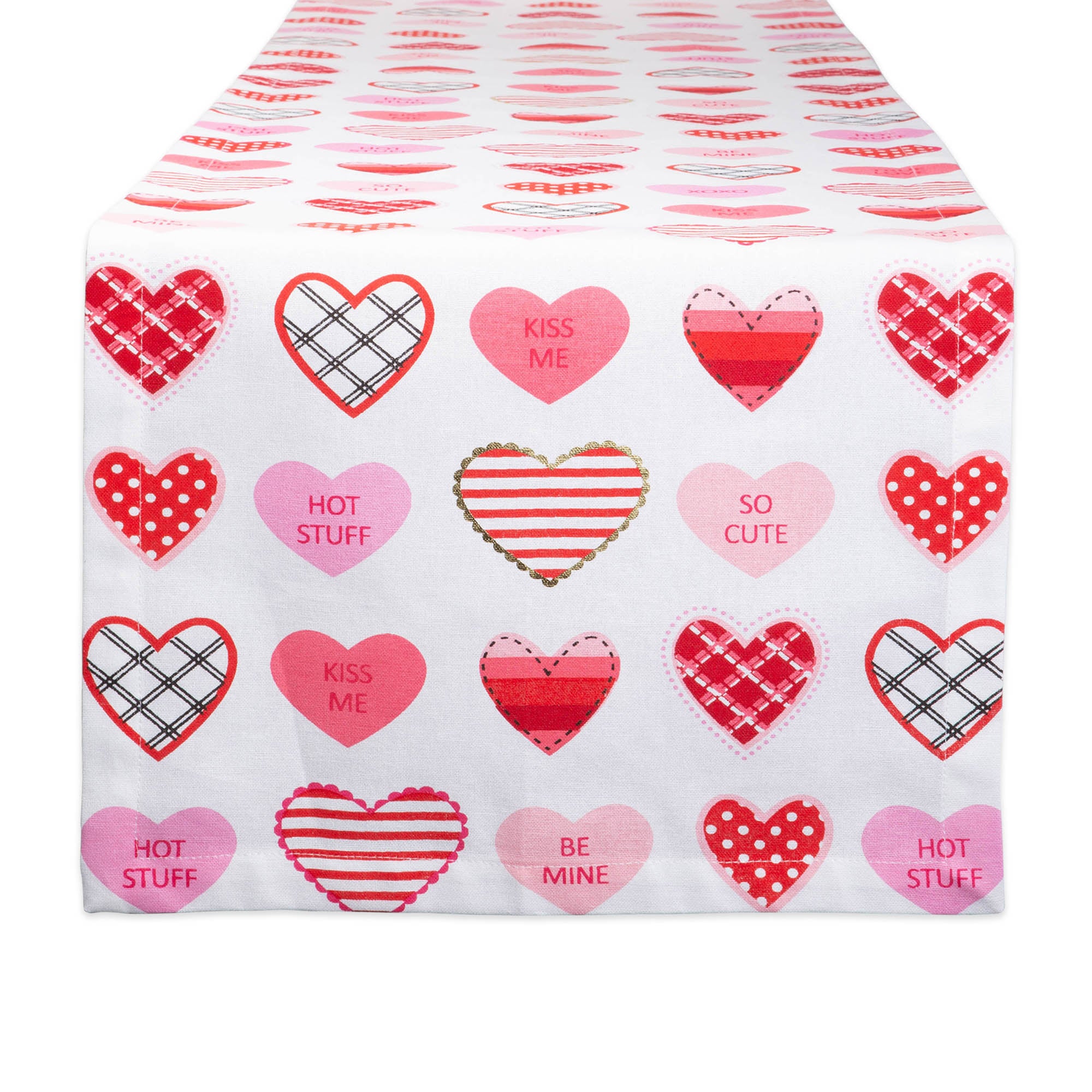 Dii Sweet Hearts Print Table Runner
