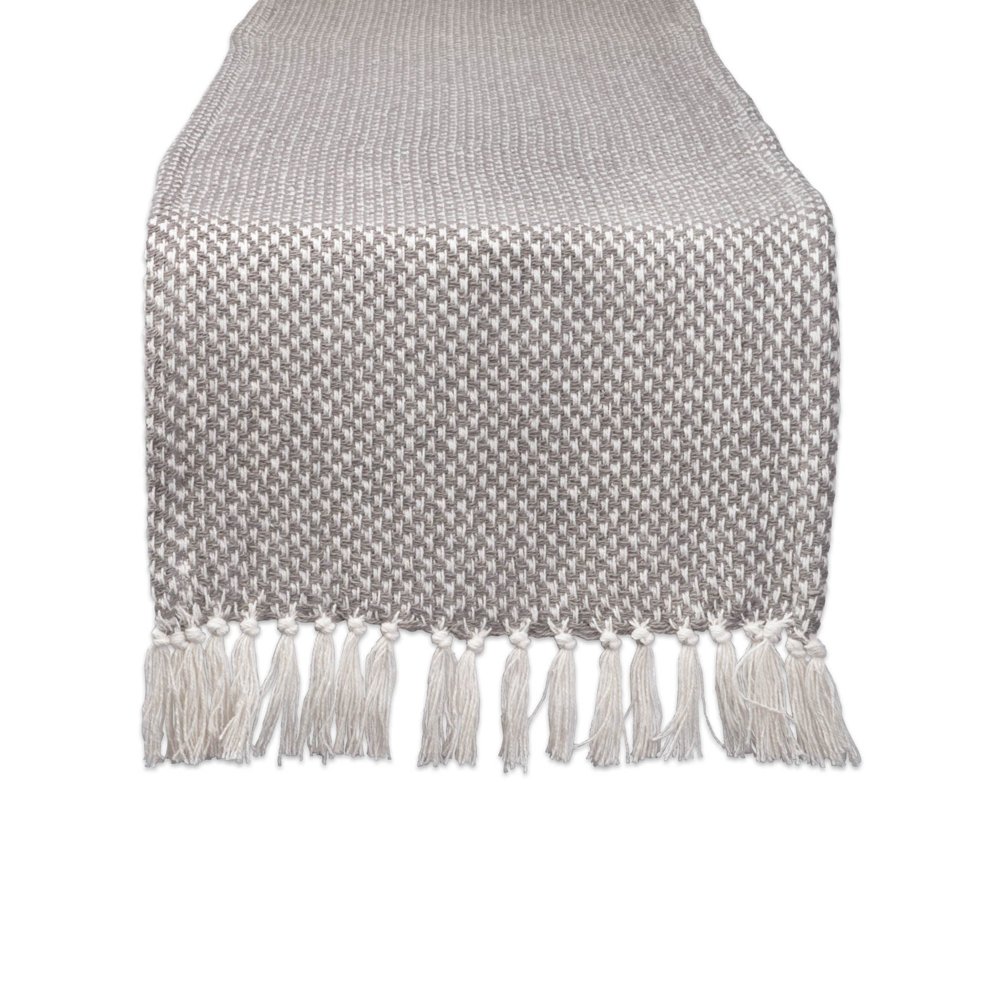 Dii Gray Woven Table Runner