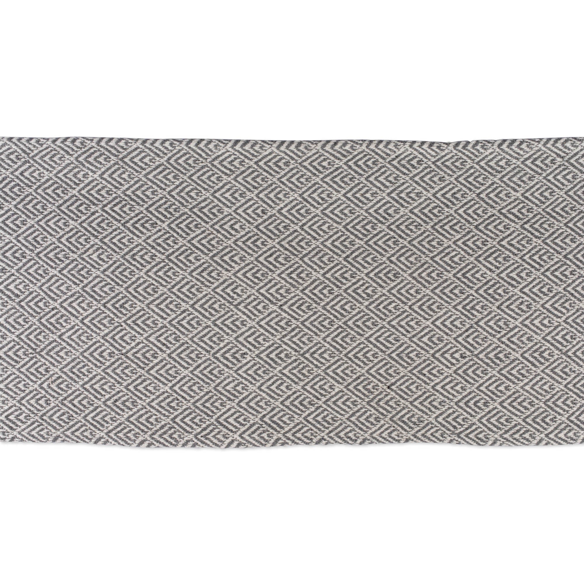DII Gray Diamond Table Runner