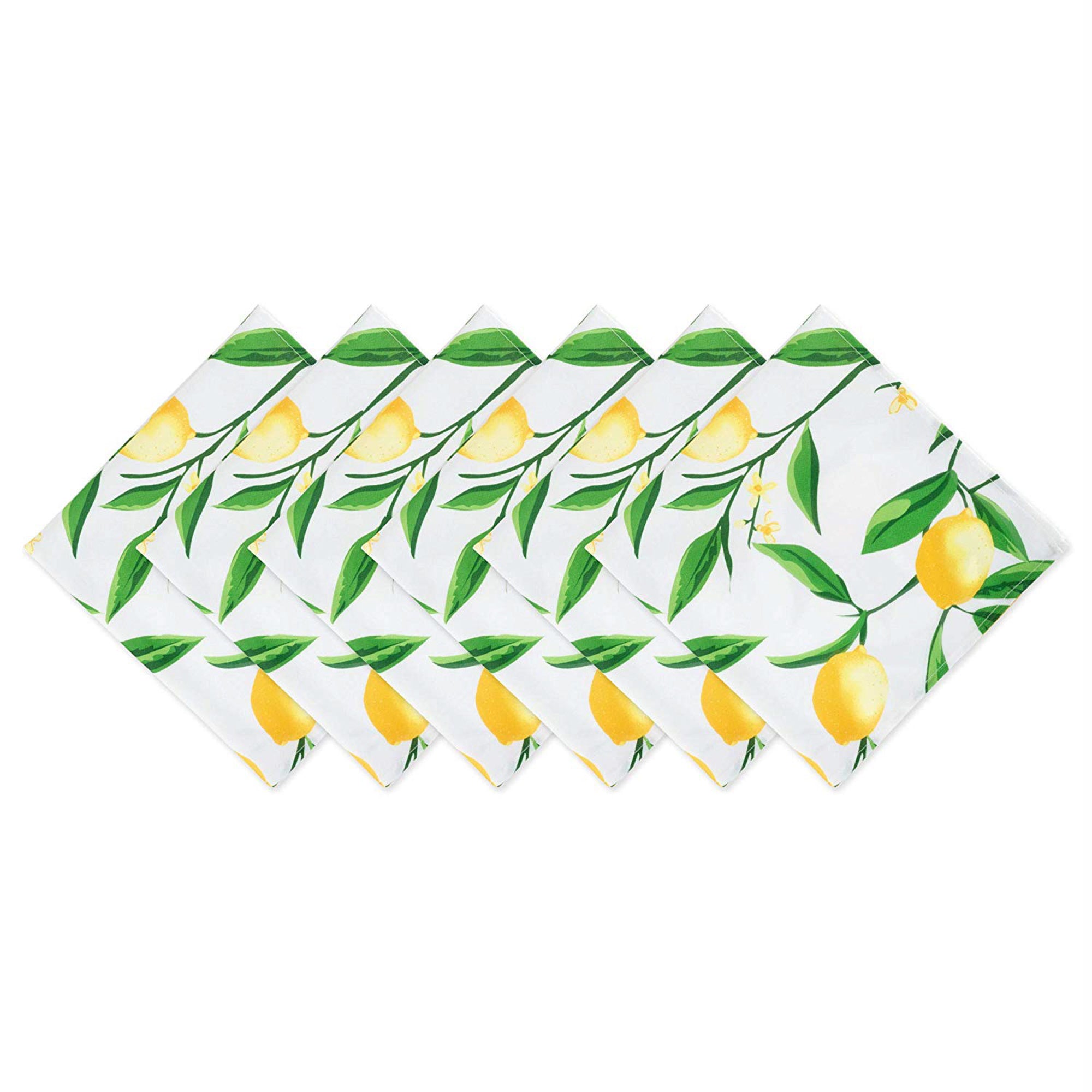 Dii Lemon Bliss Print Outdoor Napkin (Set Of 6)