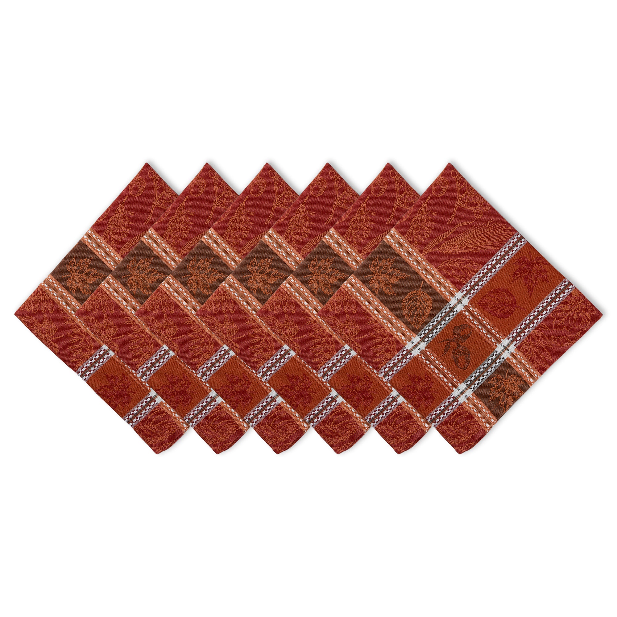 Dii Harvest Botanical Jacquard Napkin (Set Of 6)